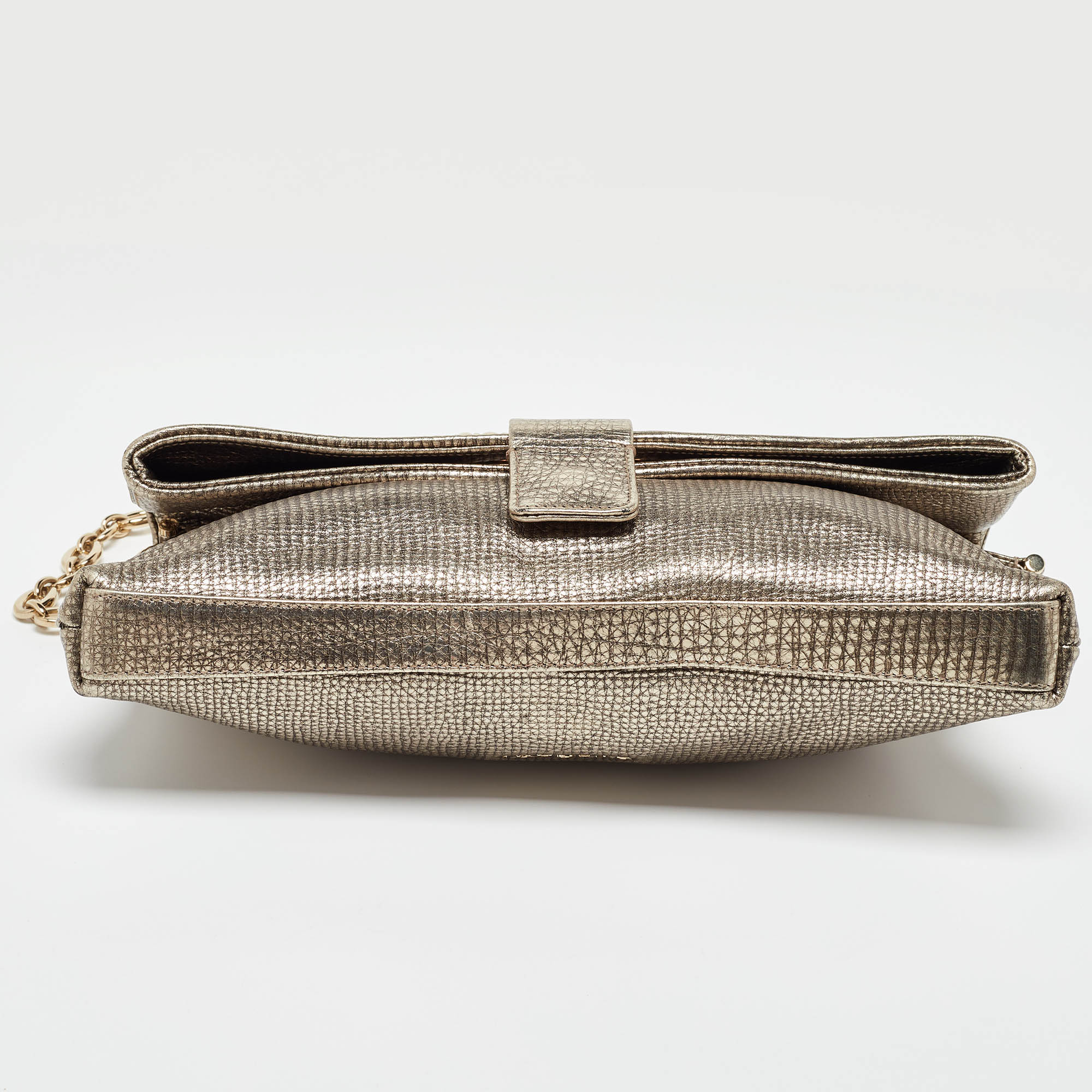 Bvlgari Metallic Leather Leoni Shoulder Bag