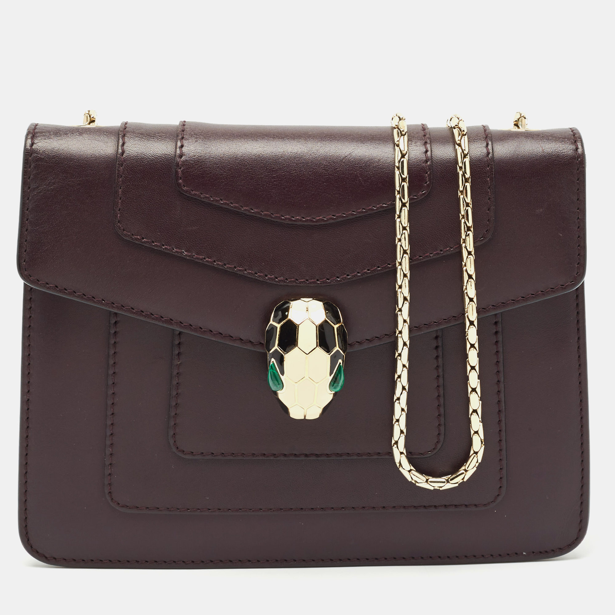 Bvlgari Plum Leather Small Serpenti Forever Shoulder Bag, Purple
Bvlgari Plum Leather Small Serpenti Forever Shoulder Bag, Purple