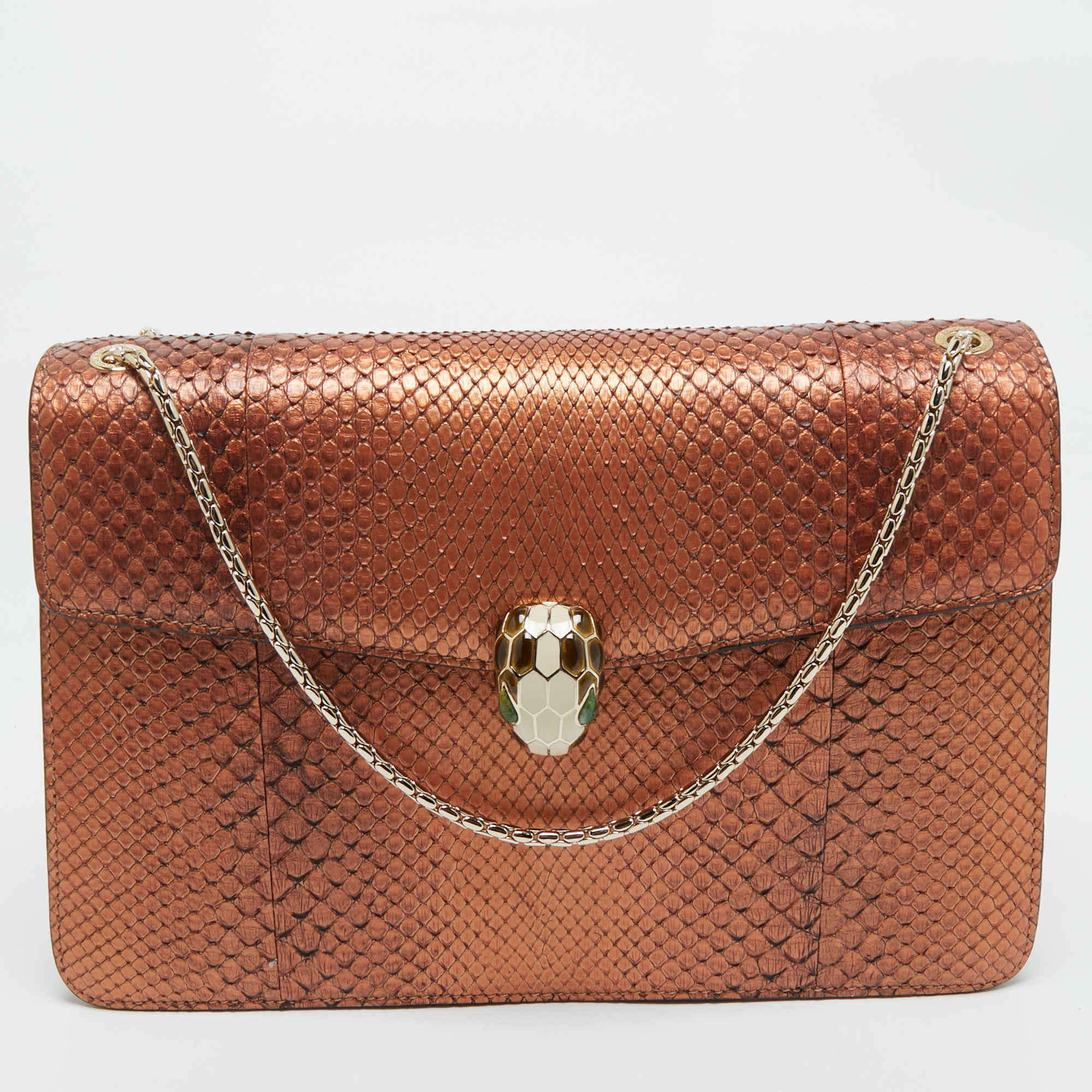 Bvlgari Bronze Python Limited Edition 23/30 Serpenti Forever Shoulder Bag, Metallic
Bvlgari Bronze Python Limited Edition 23/30 Serpenti Forever Shoulder Bag, Metallic
