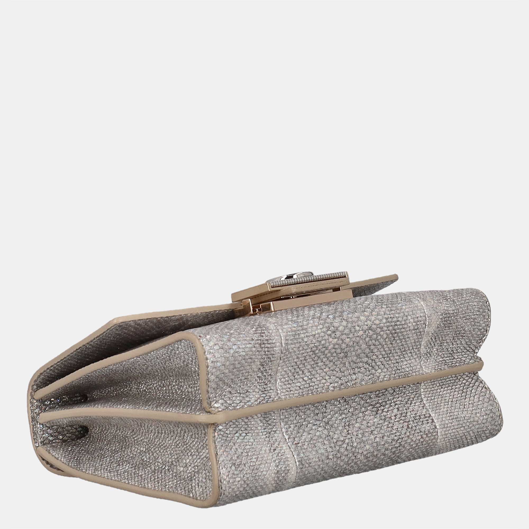 Bvlgari  Women's Leather Clutch Bag - Silver - One Size