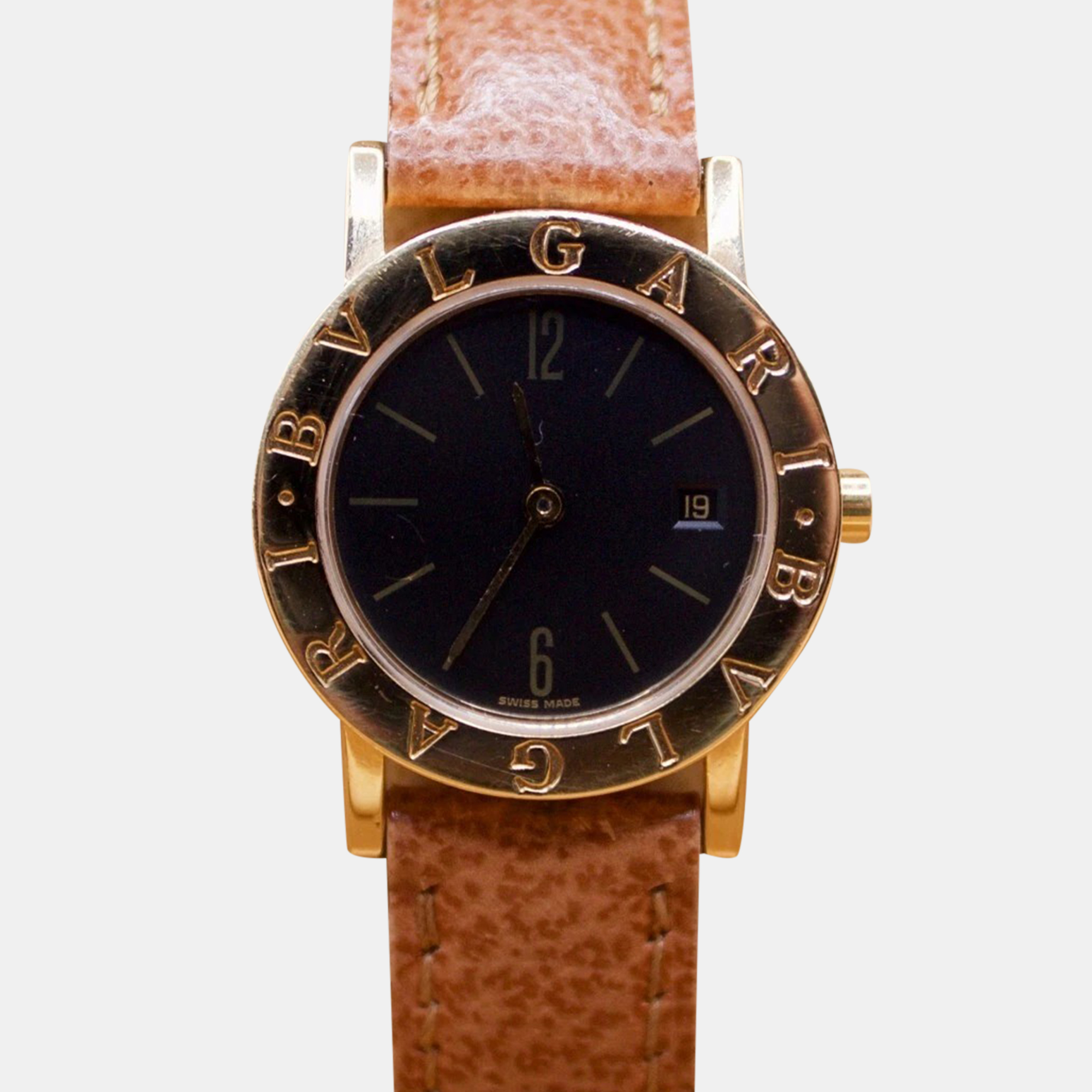 Bvlgari Black 18k Yellow Gold Bvlgari Bvlgari Quartz Women's Wristwatch 26 mm
Bvlgari Black 18k Yellow Gold Bvlgari Bvlgari Quartz Women's Wristwatch 26 mm