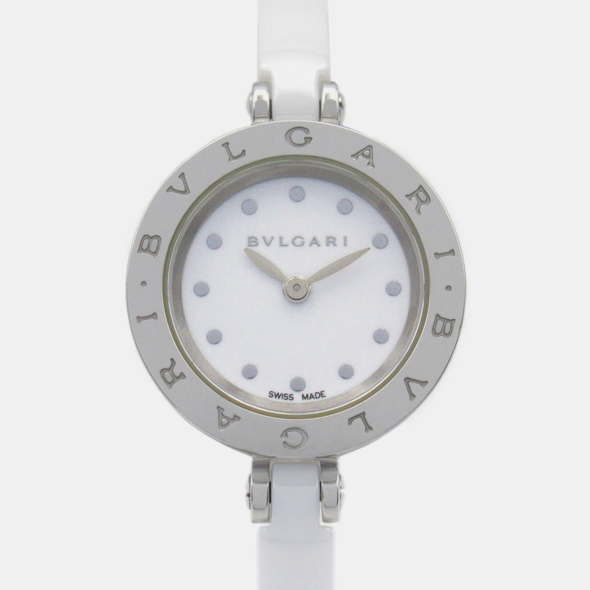 Bvlgari White Stainless Steel Ceramic B.Zero1 BZ23SC Quartz Women's Wristwatch
Bvlgari White Stainless Steel Ceramic B.Zero1 BZ23SC Quartz Women's Wristwatch
