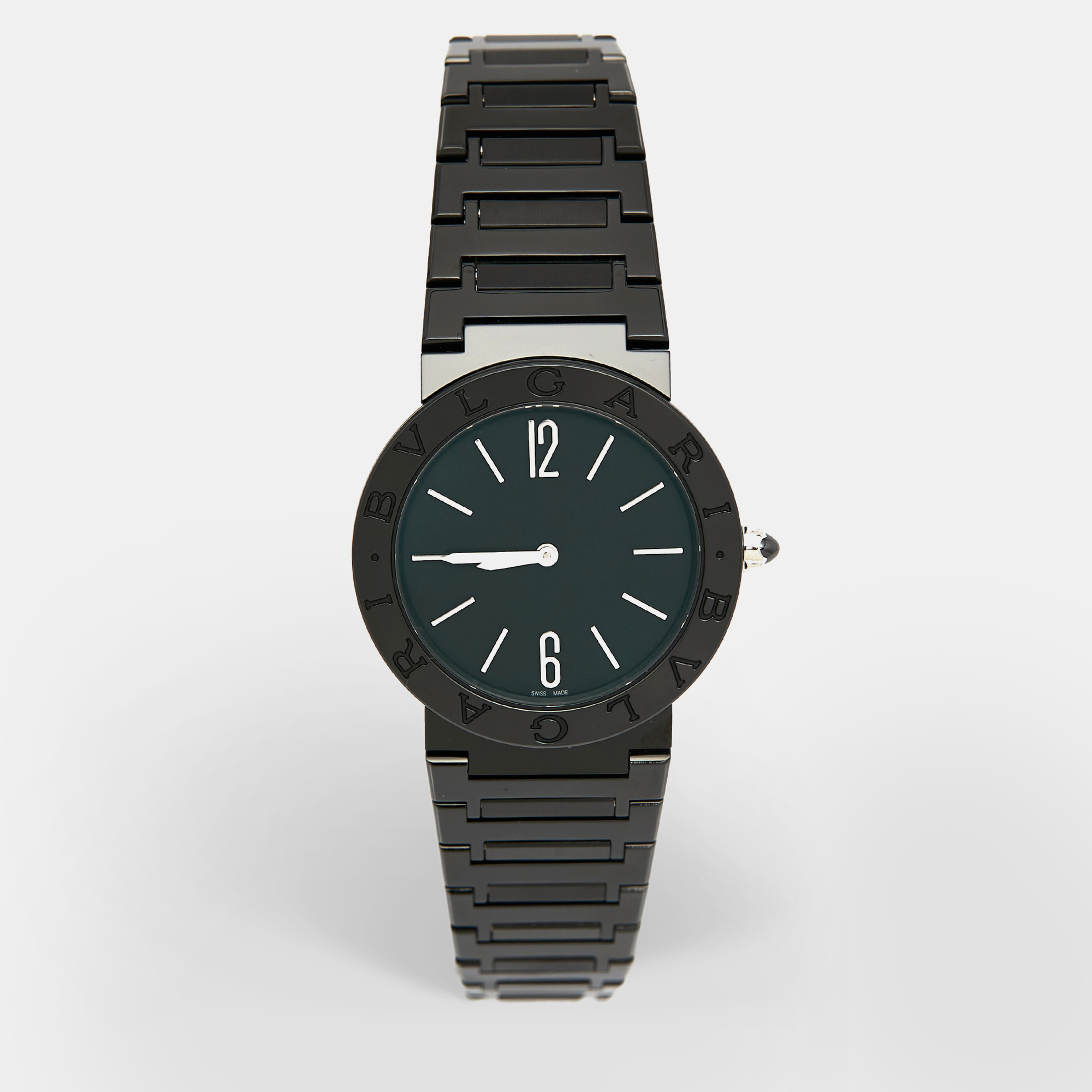 Bvlgari Black PVD Coated Stainless Steel Bvlgari Bvlgari 103557 Women's Wristwatch 33 mm