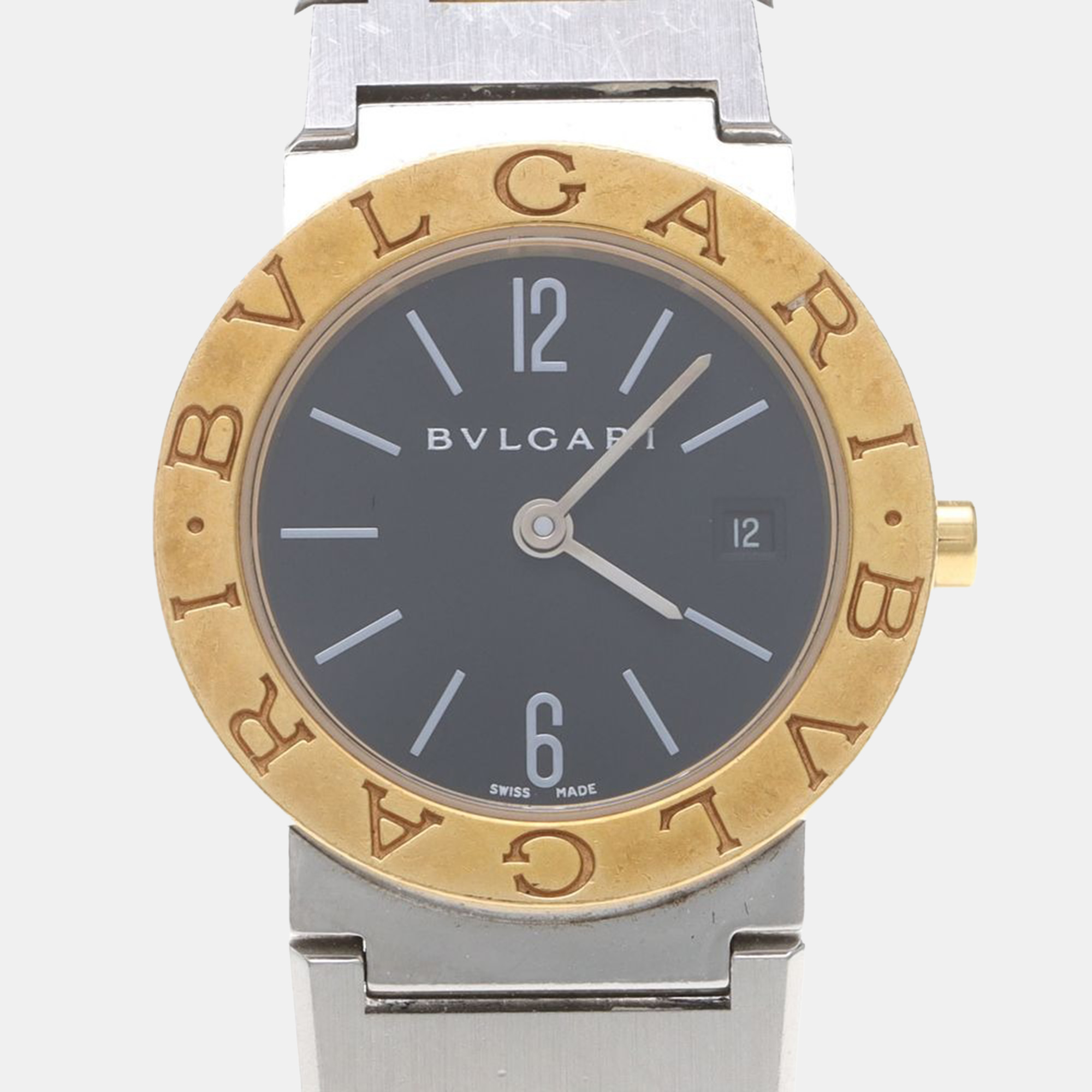 Bvlgari BB BB26SG Quartz 18K Yellow Gold Stainless Steel Womens Wristwatch 26 mm, Black
Bvlgari BB BB26SG Quartz 18K Yellow Gold Stainless Steel Womens Wristwatch 26 mm, Black