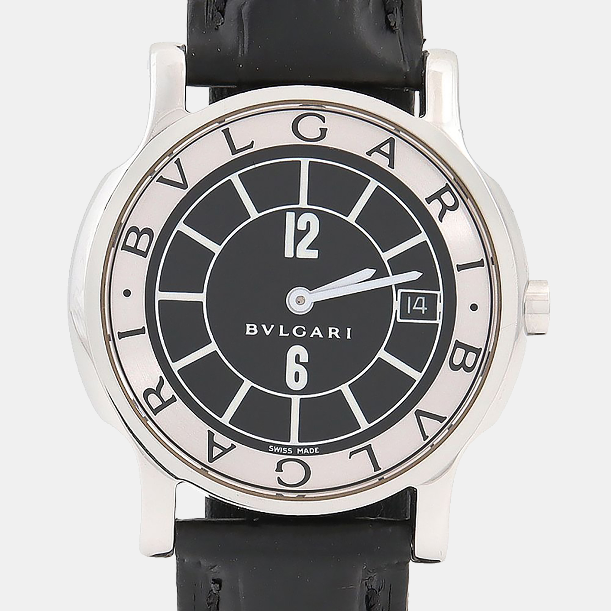 Bvlgari Solotempo ST35S Quartz Black Stainless Steel Men's Wristwatch
Bvlgari Solotempo ST35S Quartz Black Stainless Steel Men's Wristwatch