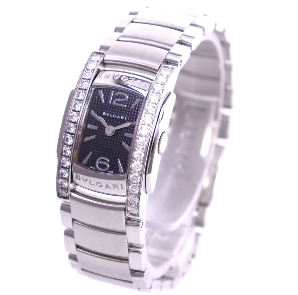 Bvlgari Black Stainless Steel Diamond Assioma AA26BSDS Women's Wristwatch
Bvlgari Black Stainless Steel Diamond Assioma AA26BSDS Women's Wristwatch