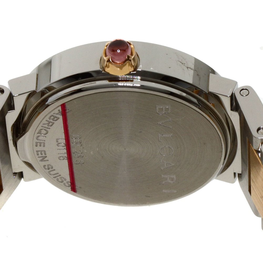 Bvlgari White 18K Rose Gold And Stainless Steel Bvlgari Bvlgari BBL26WSSPGD Women's Wristwatch 26 Mm