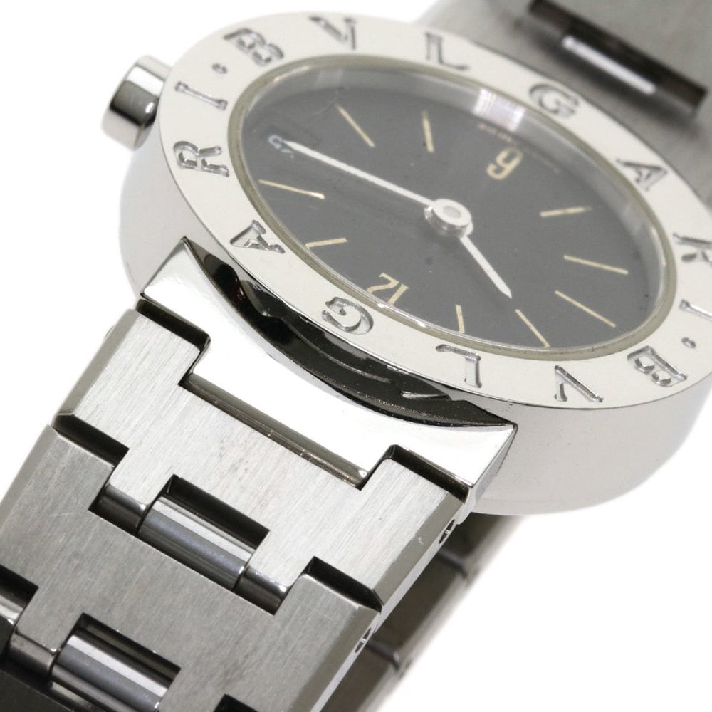 Bvlgari Black Stainless Steel Bvlgari Bvlgari BB23SSD Women's Wristwatch 23 Mm