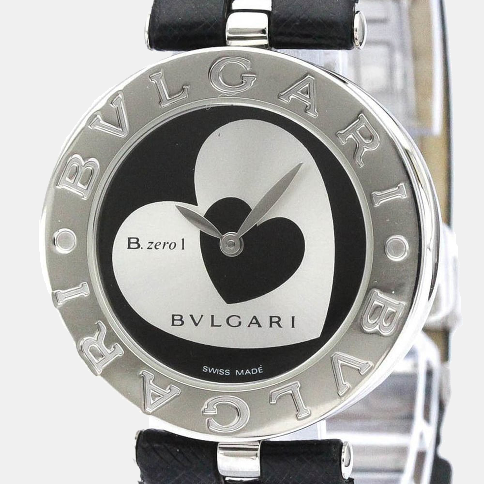 Bvlgari black stainless steel b.zero1 bz30s women's wristwatch 30 mm