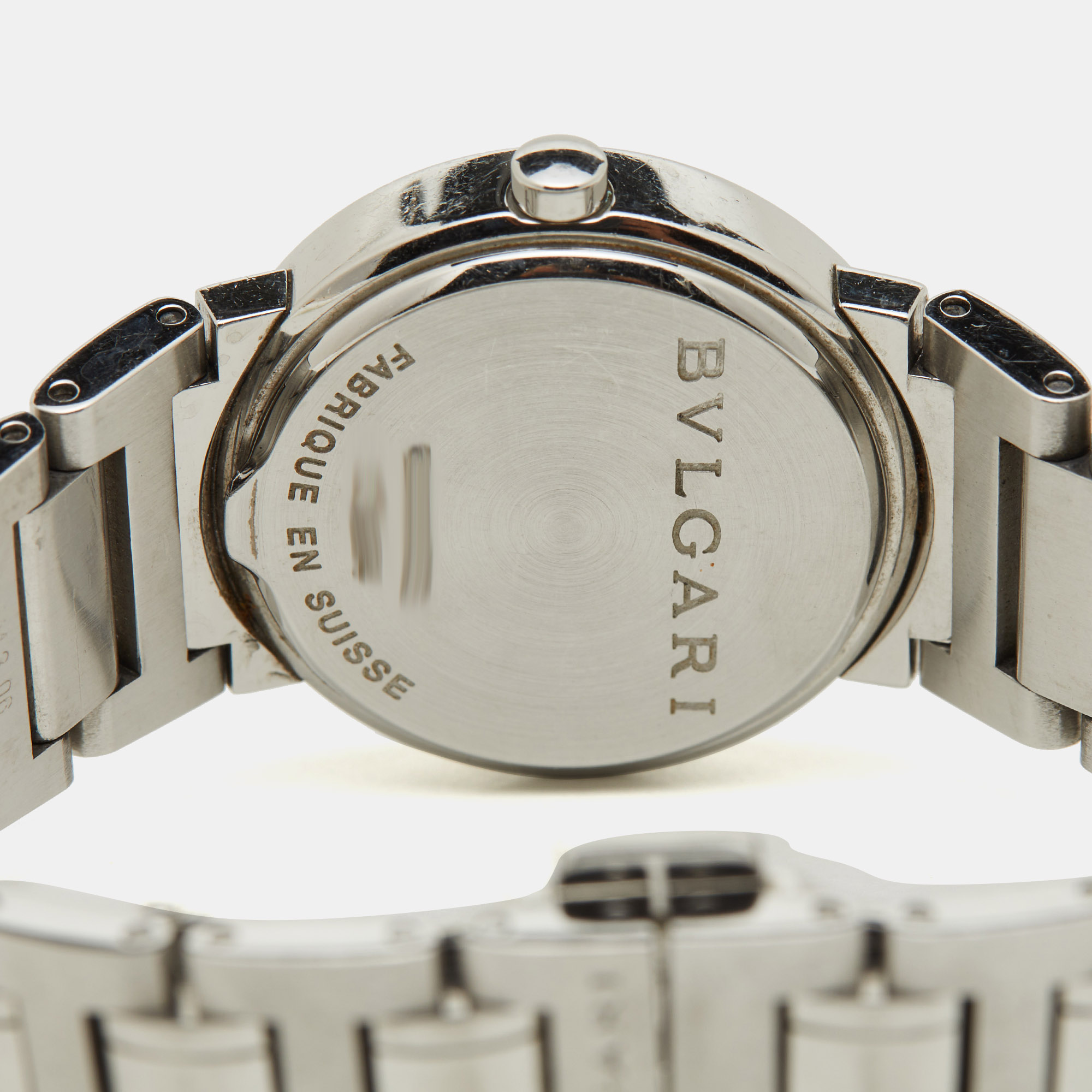 Bvlgari Silver White Stainless Steel Bvlgari Bvlgari BB26SS Women's Wristwatch 26 Mm