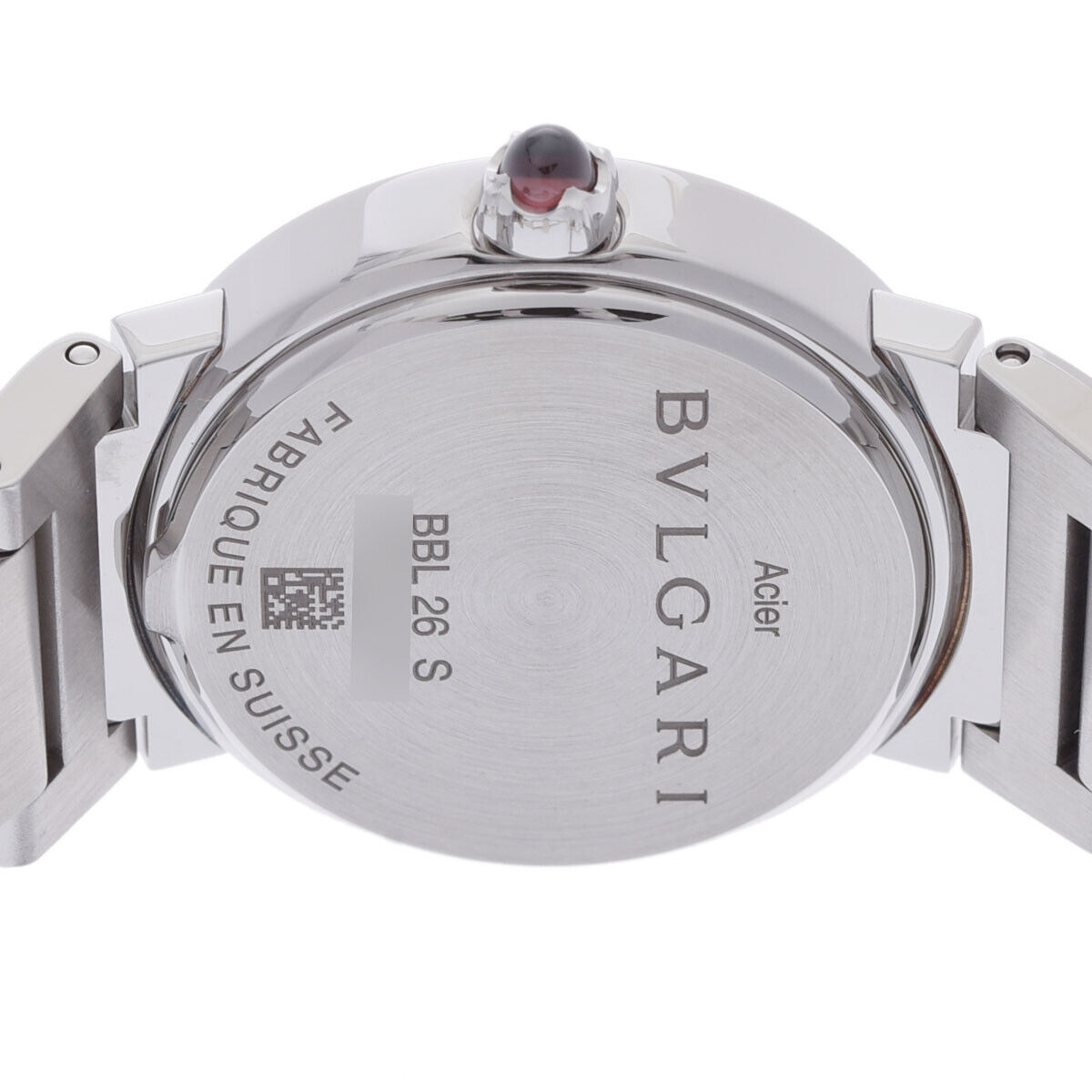 Bvlgari White Shell Stainless Steel Bvlgari Bvlgari BB26WSSD Quartz Women's Wristwatch 26 Mm