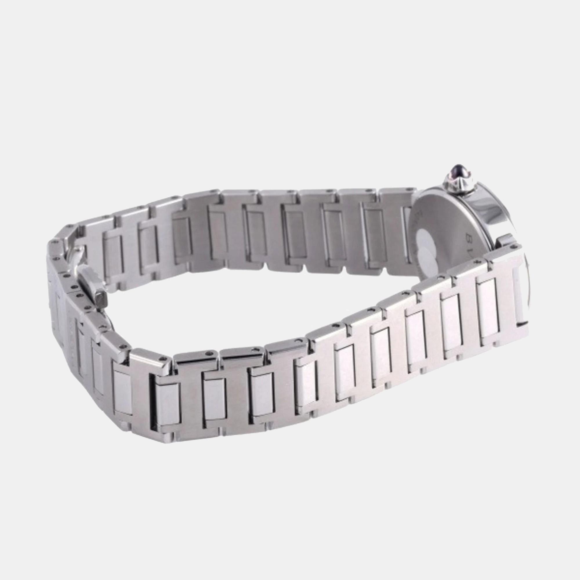 Bvlgari Grey Stainless Steel Bvlgari Bvlgari BBL23C6SS/12 Quartz Women's Wristwatch 23 Mm