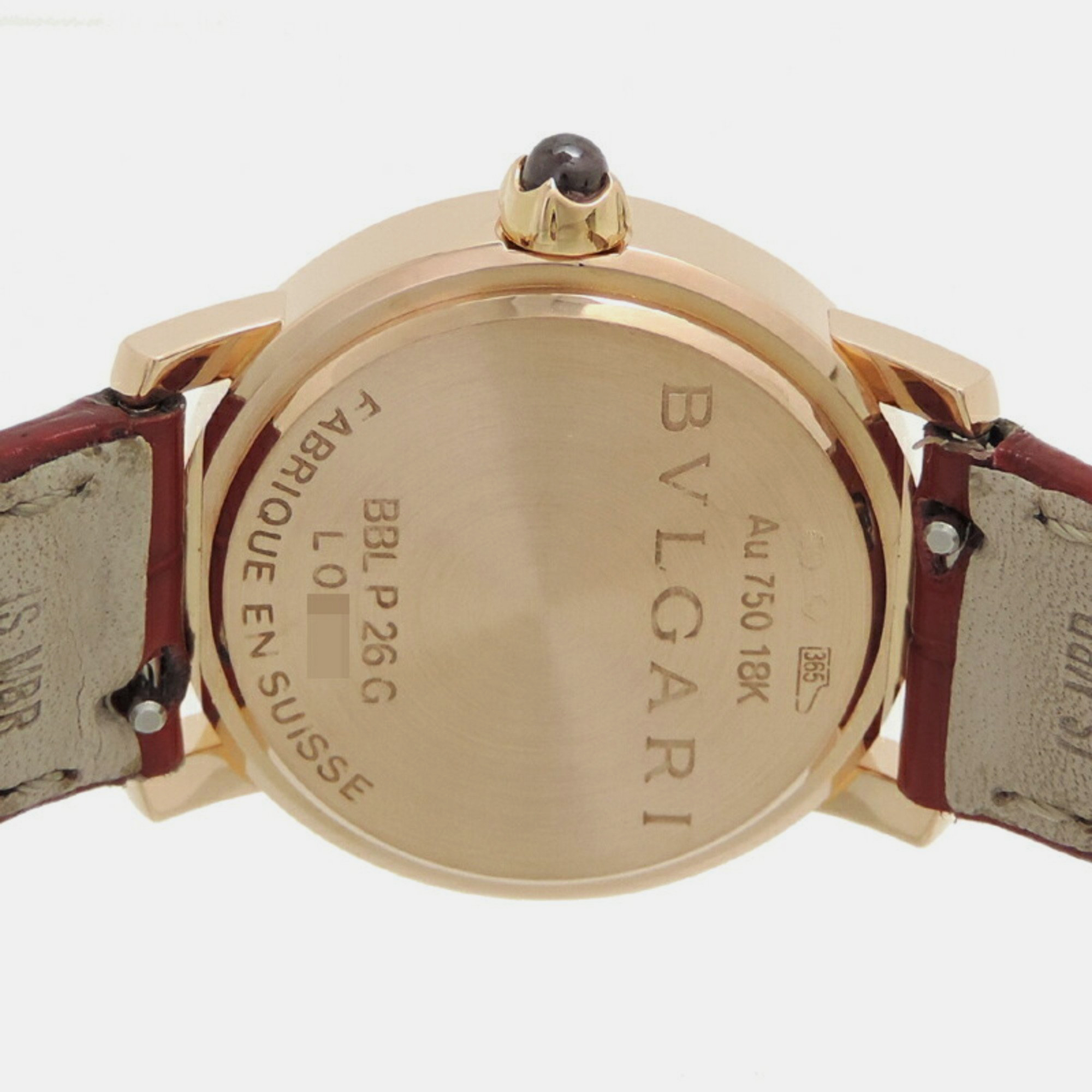Bvlgari White Shell 18k Rose Gold Bvlgari Bvlgari 102751 Quartz Women's Wristwatch 26 Mm