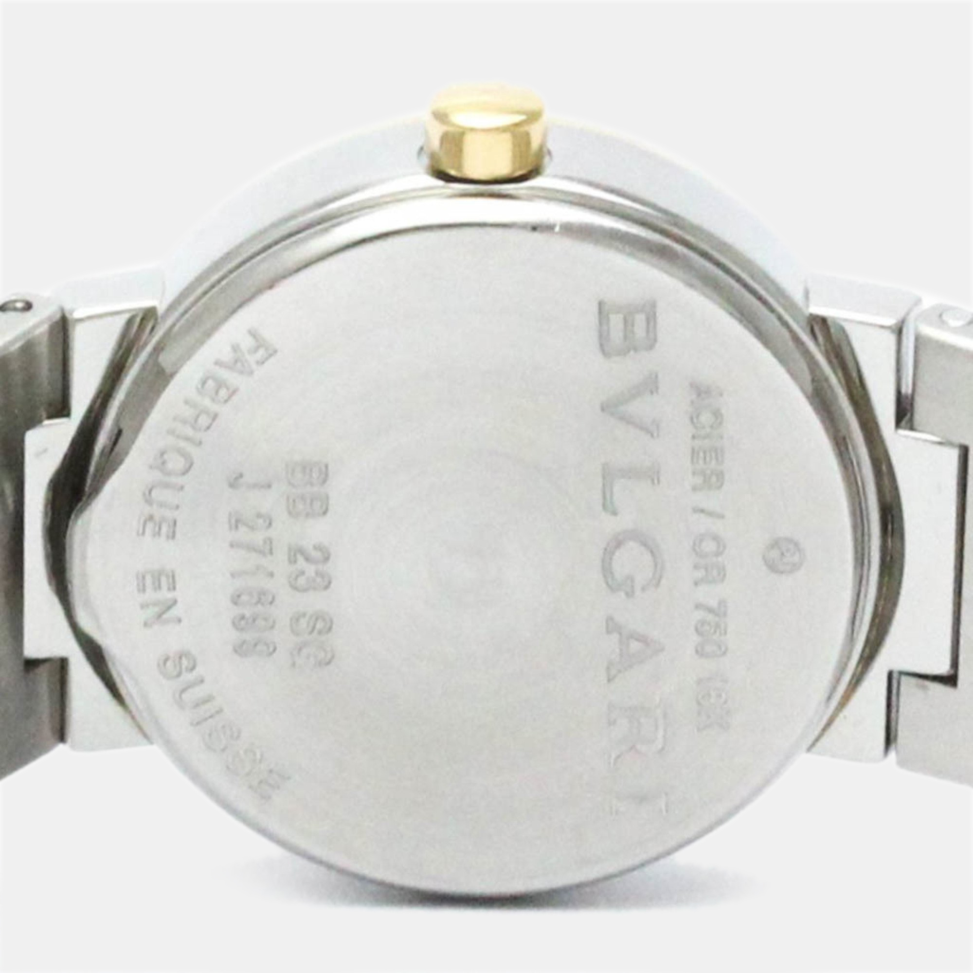 Bvlgari Black 18k Yellow Gold And Stainless Steel Bvlgari Bvlgari BB23SG Quartz Women's Wristwatch 23 Mm