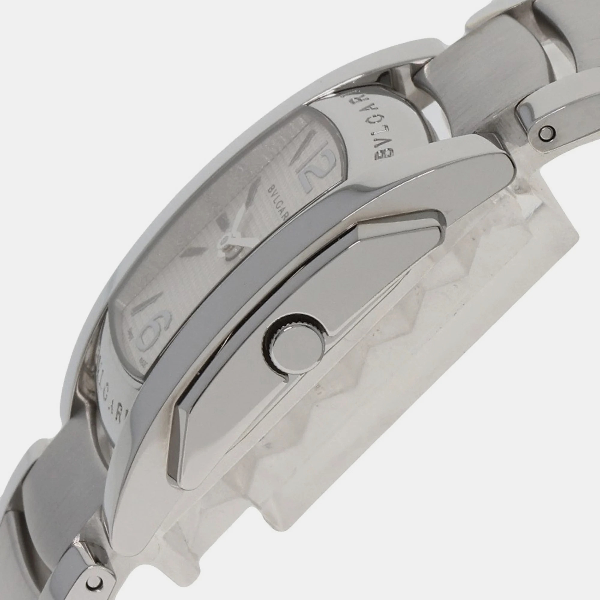 Bvlgari Ivory Stainless Steel Assioma AA35S Quartz Women's Wristwatch 24 Mm