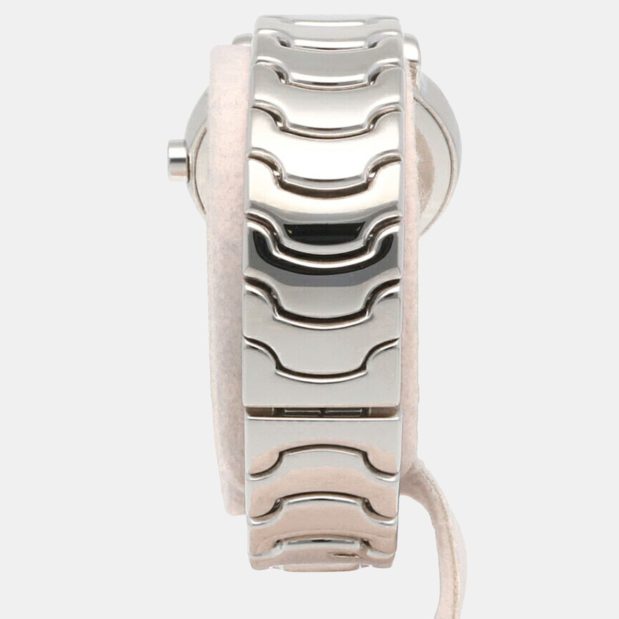 Bvlgari Silver Stainless Steel Solotempo ST 29 S Quartz Women's Wristwatch 29 Mm
