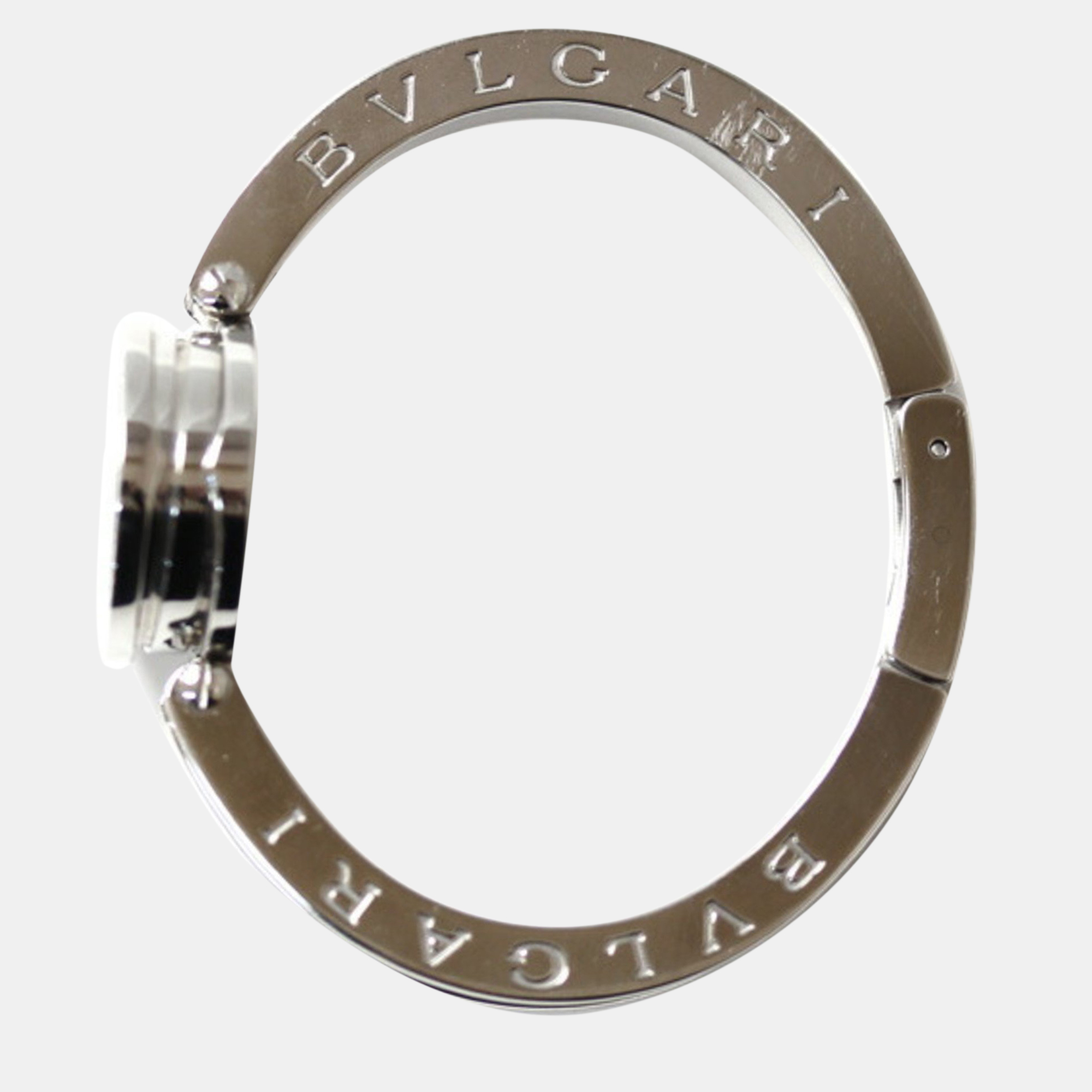 Bvlgari Silver Stainless Steel B.Zero1 BZ22S Quartz Women's Wristwatch 22 Mm