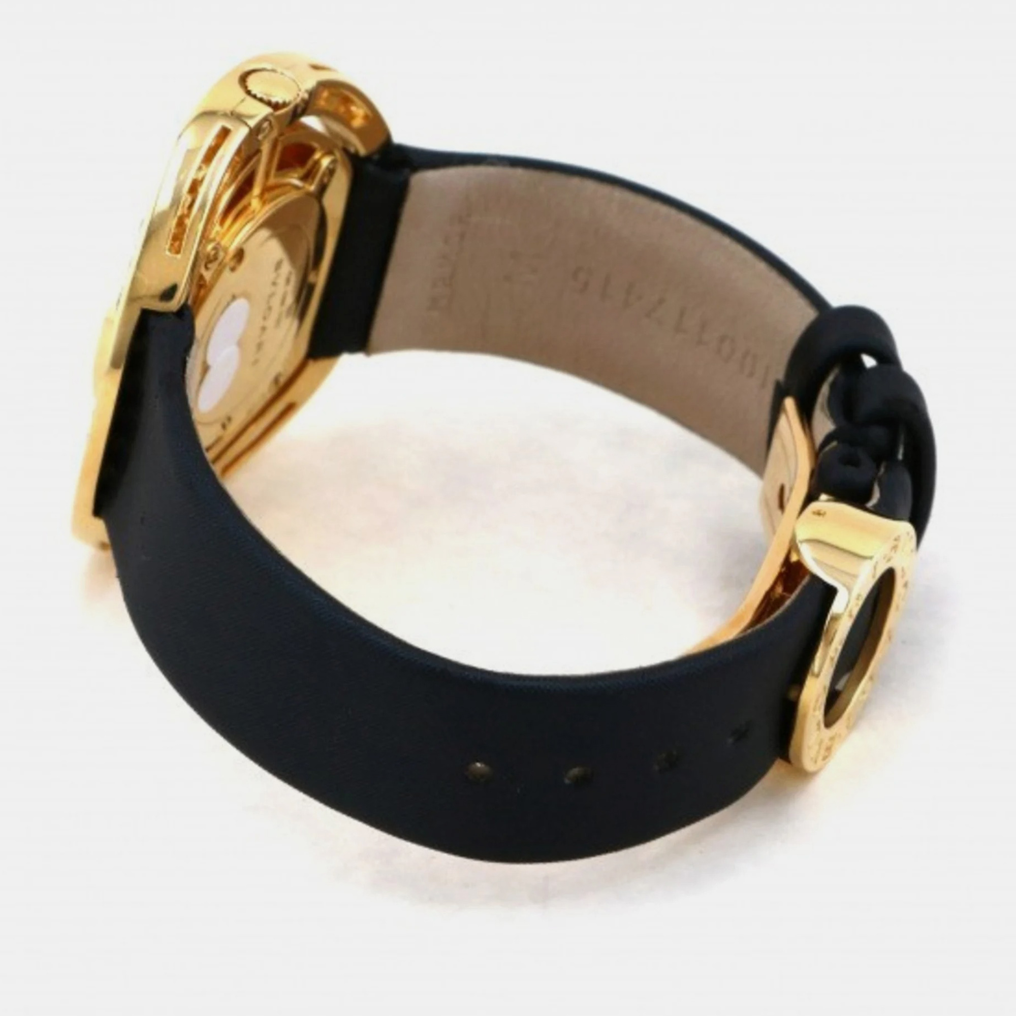 Bvlgari Black Diamond 18k Yellow Gold Astrale AE36D1BL Quartz Women's Wristwatch 36 Mm