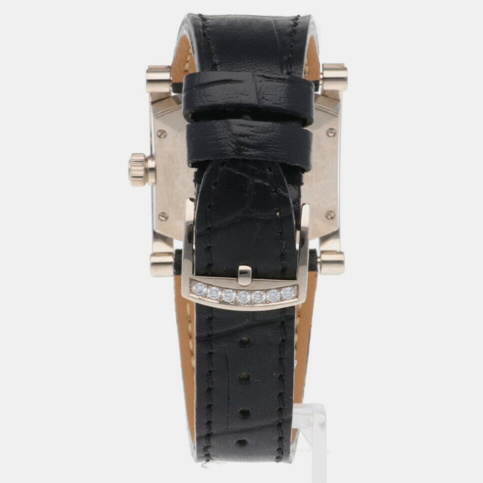 Bvlgari White Stainless Steel Assioma AAW36G Quartz Women's Wristwatch 30.5 Mm