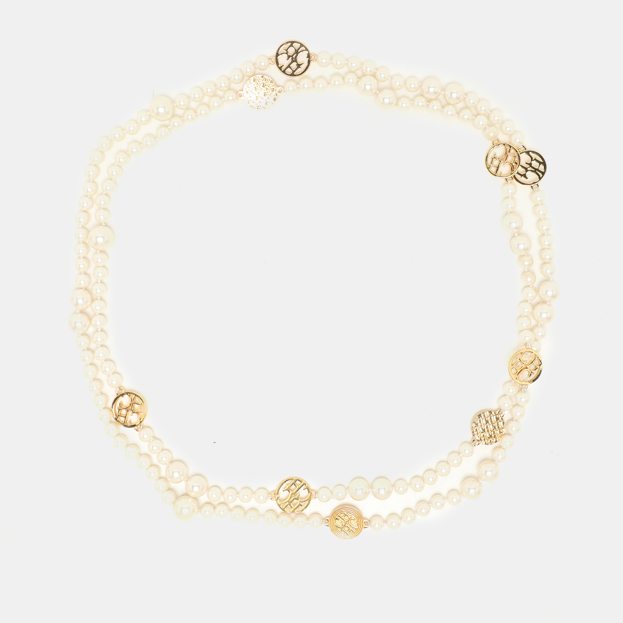 Carolina Herrera A day for Love Logo Medallion Multi Strand Station Necklace, Cream
Carolina Herrera A day for Love Logo Medallion Multi Strand Station Necklace, Cream