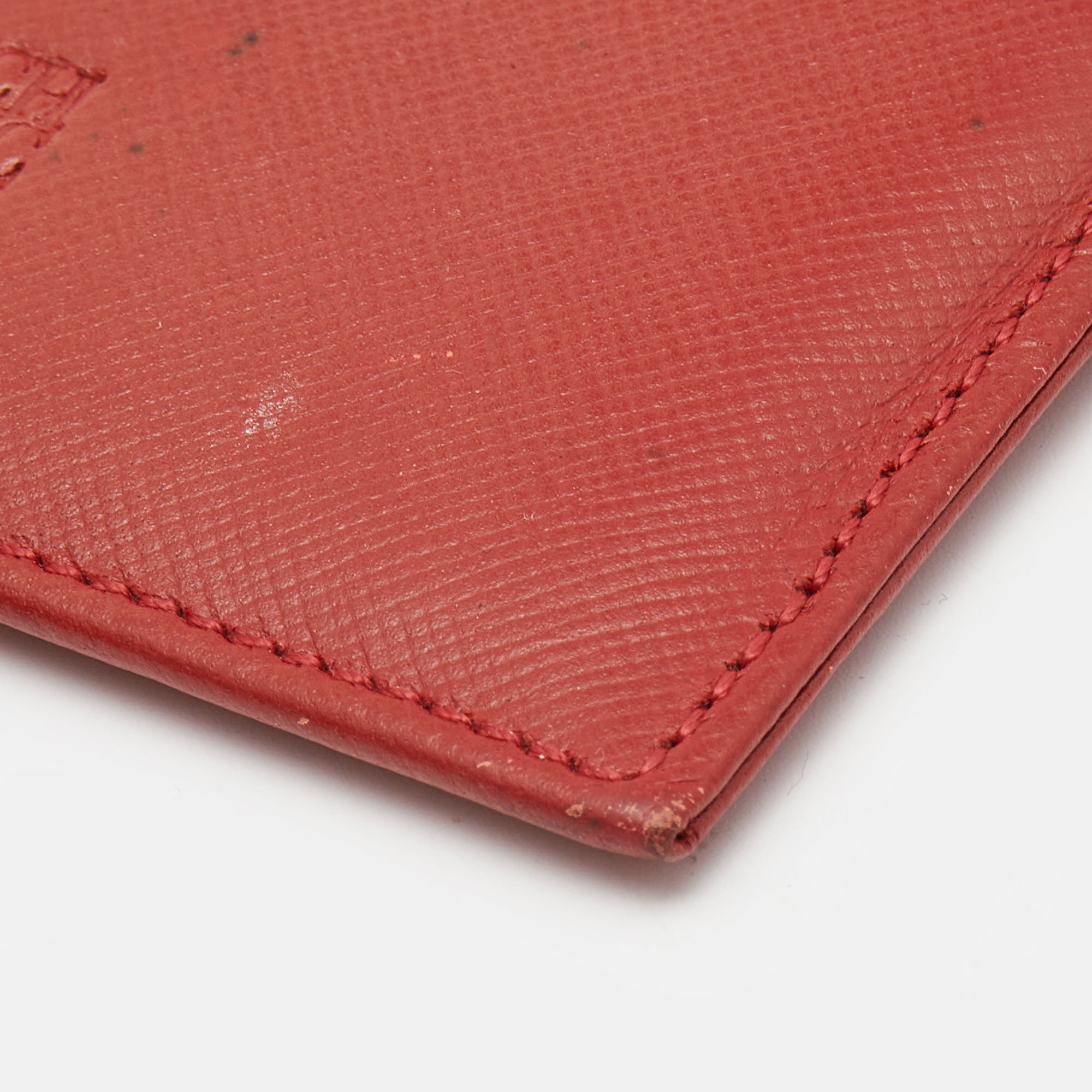 Carolina Herrera Red Leather Card Case