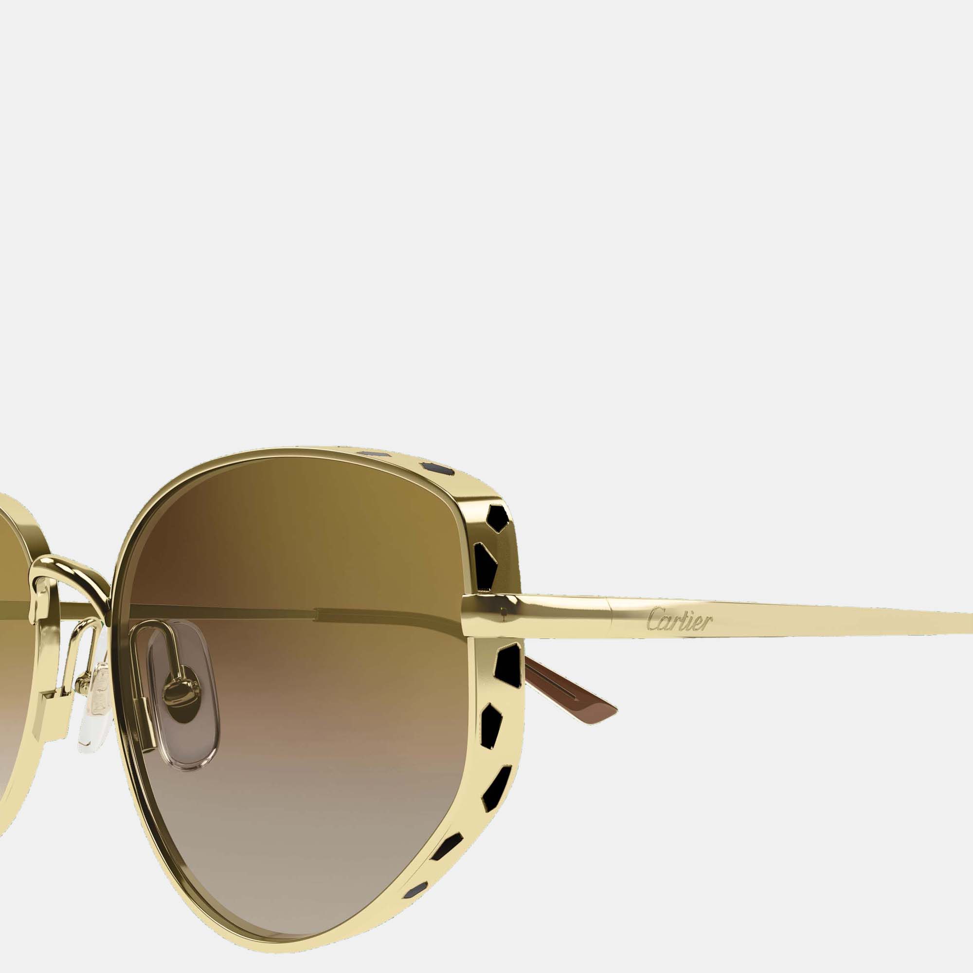 Cartier Gold CT0300S-002 Cat Eye Sunglasses