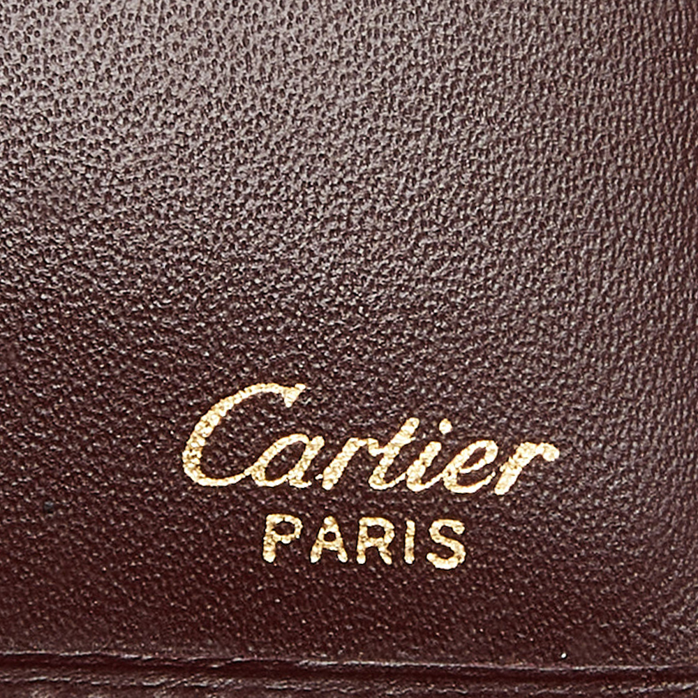 Cartier Burgundy Must De Cartier Long  Wallet