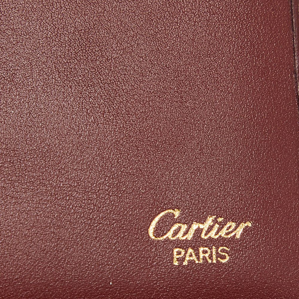Cartier Burgundy Must De Cartier Short Wallet