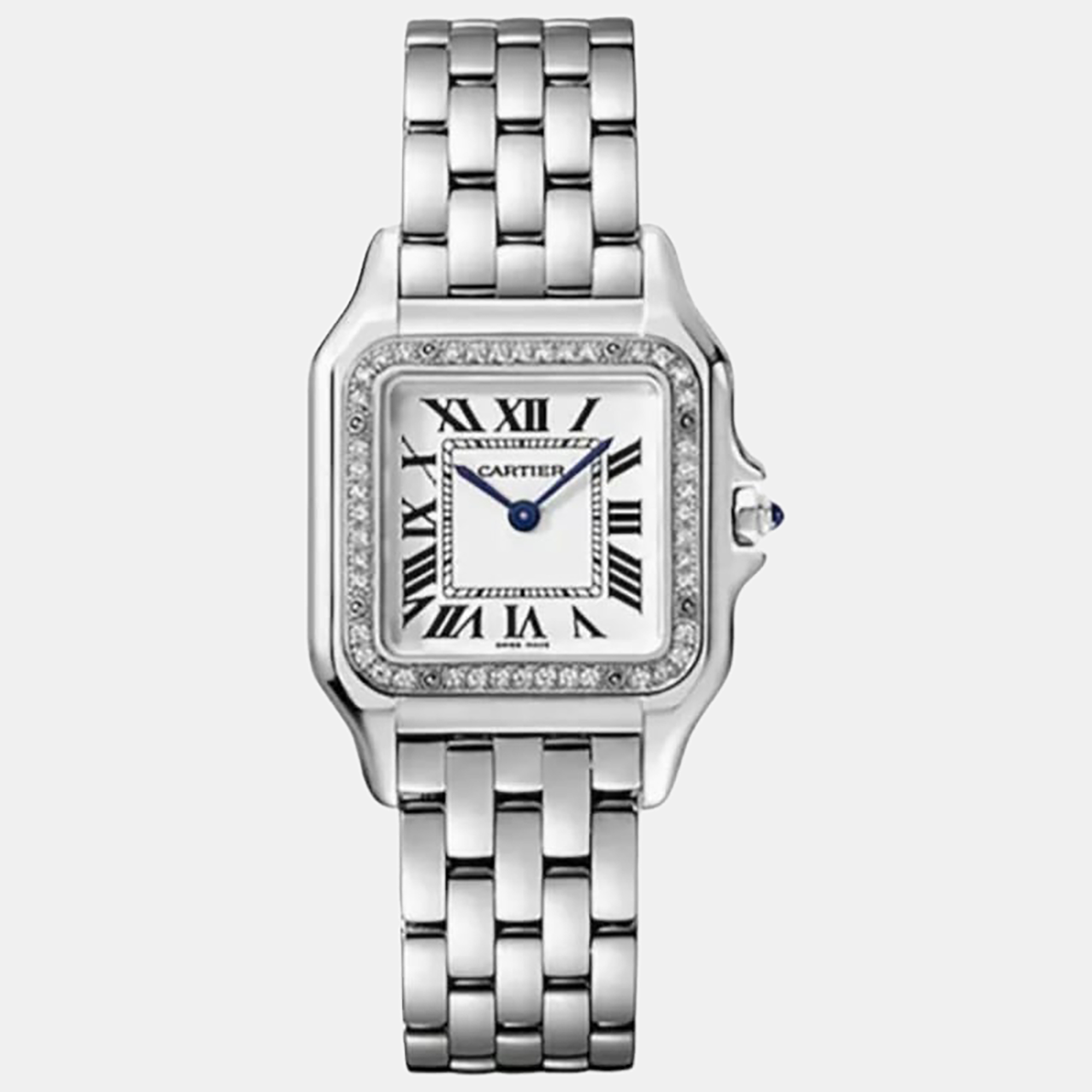 Cartier -White 27 Stainless Steel Panthere De Cartier W4PN0008