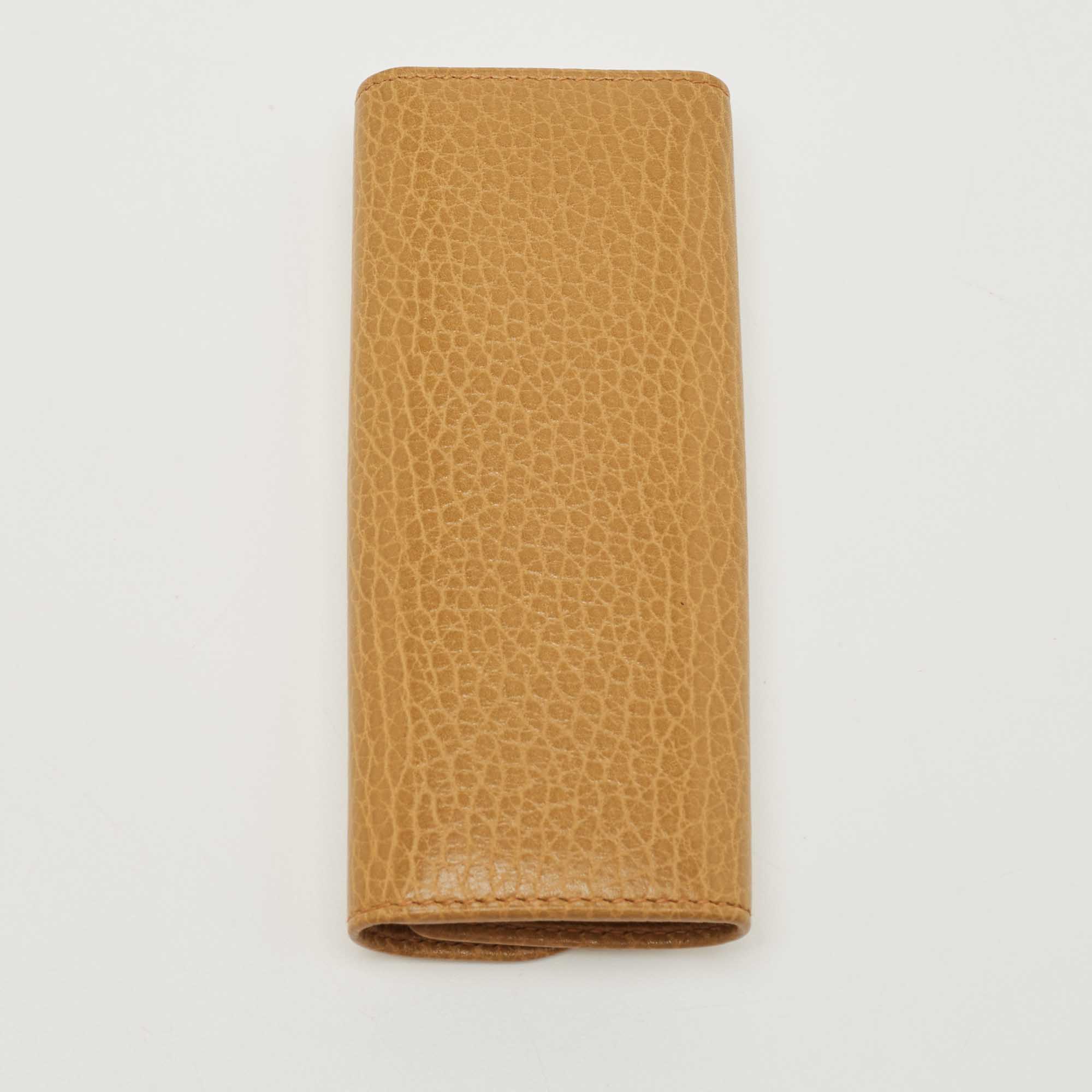 Cartier Tan Leather 4 Key Holder