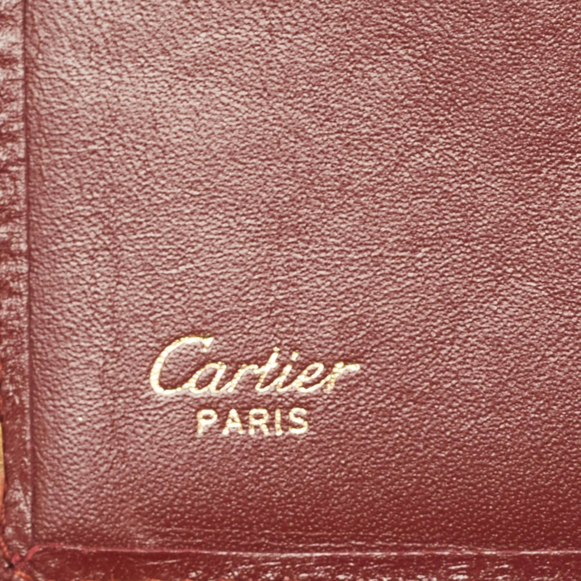 Cartier Burgundy Leather Must De Cartier Agenda Diary