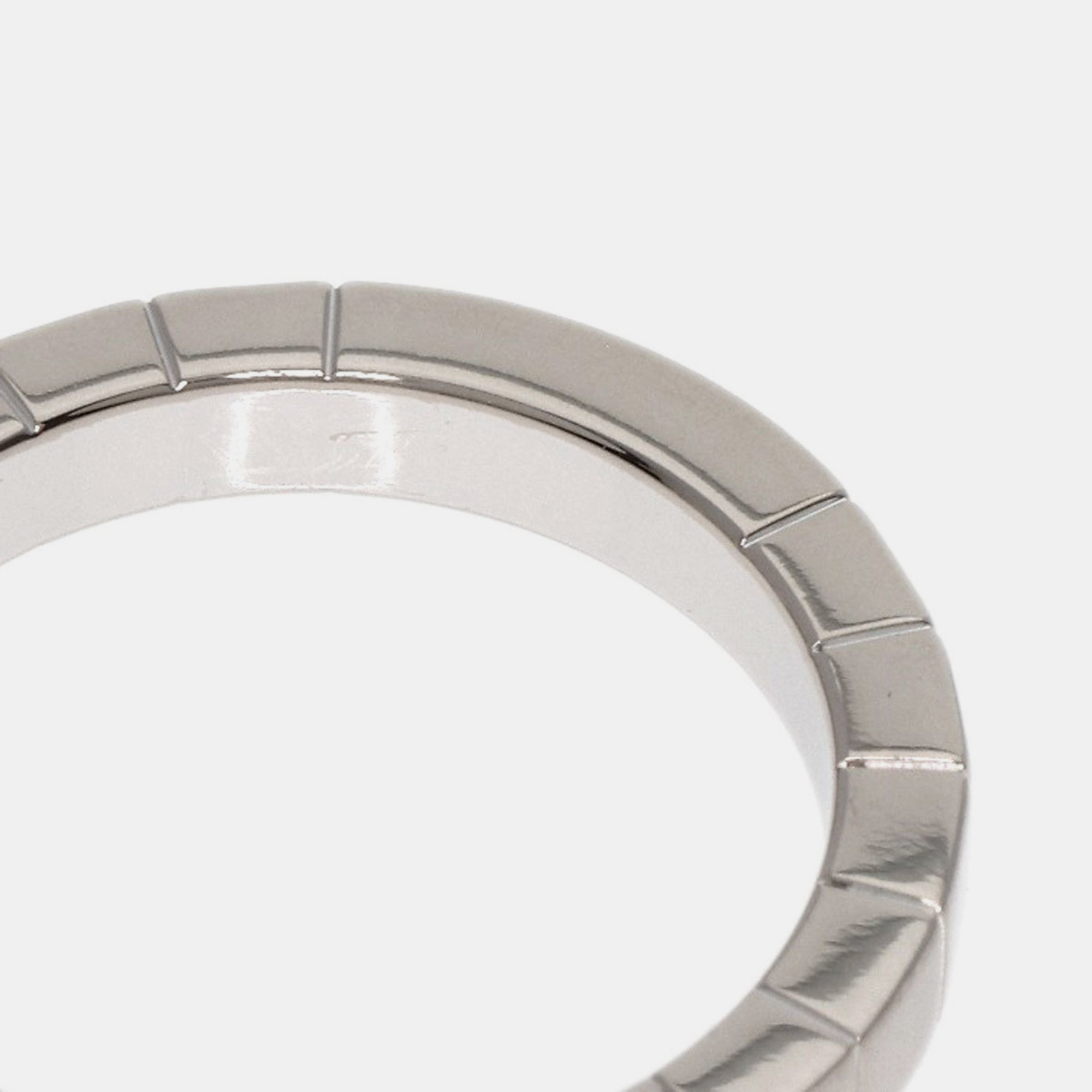 Cartier 18K White Gold Lanieres Band Ring EU 52