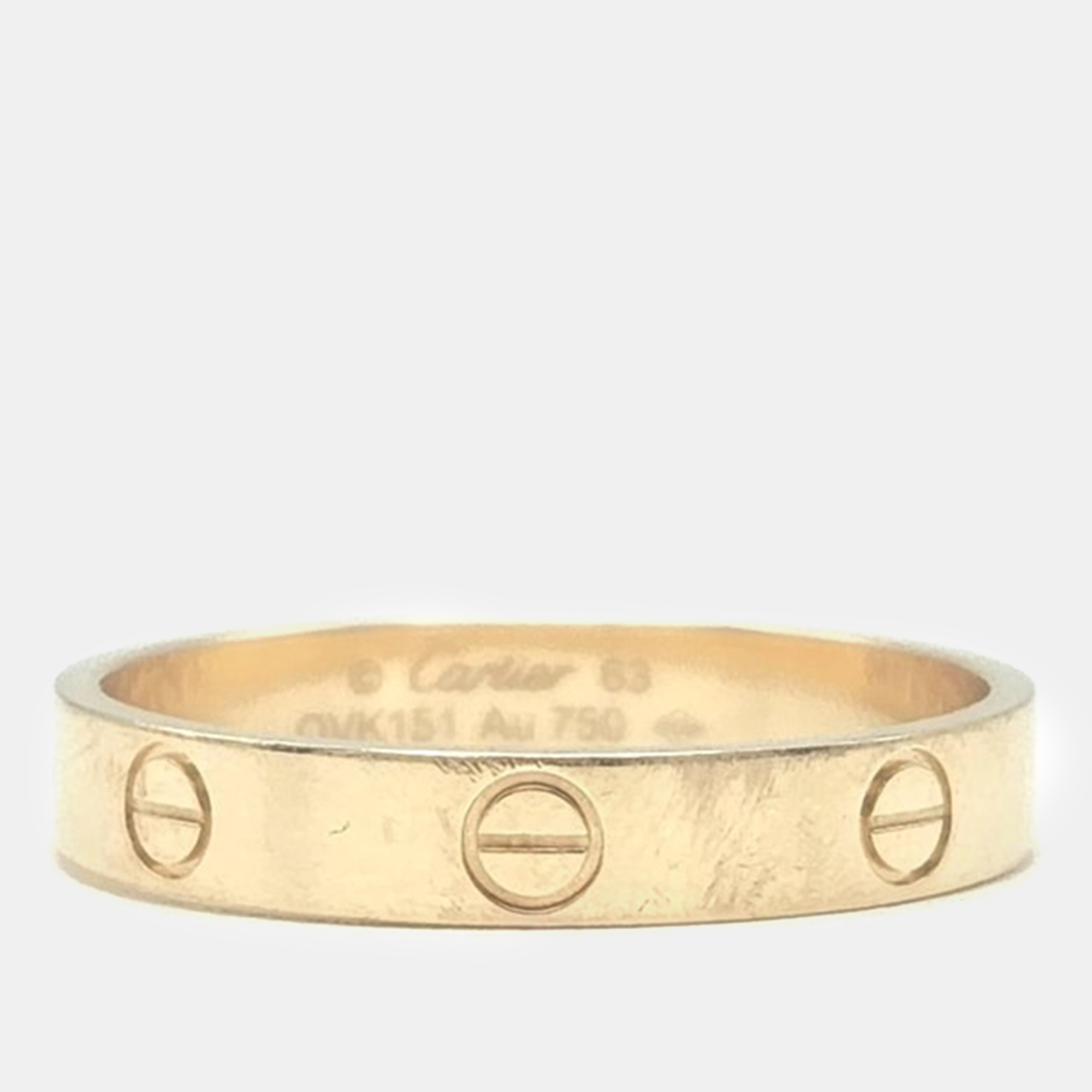 Cartier pink gold love ring size 63