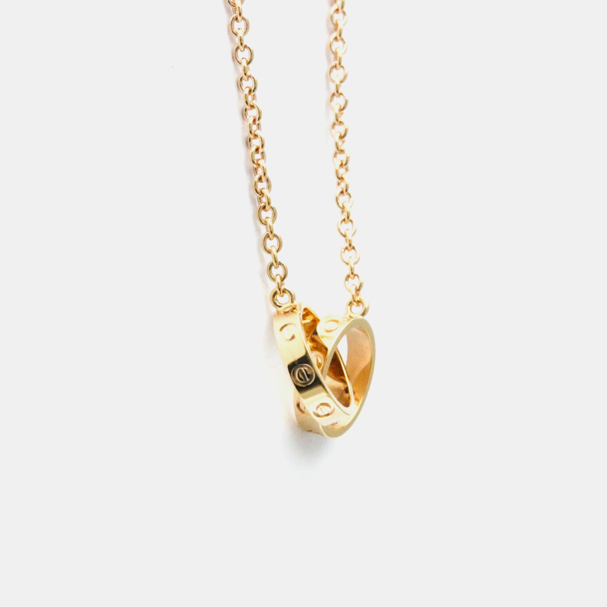 Cartier 18K Rose Gold Love Pendant Necklace