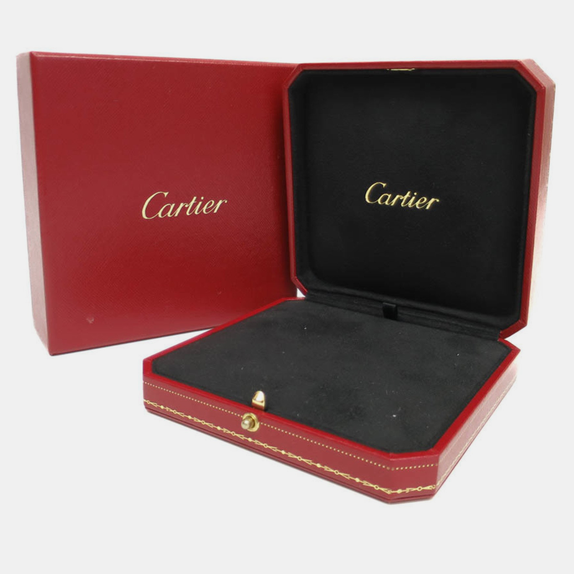 Cartier 18K White Gold Heart C Diamond Necklace