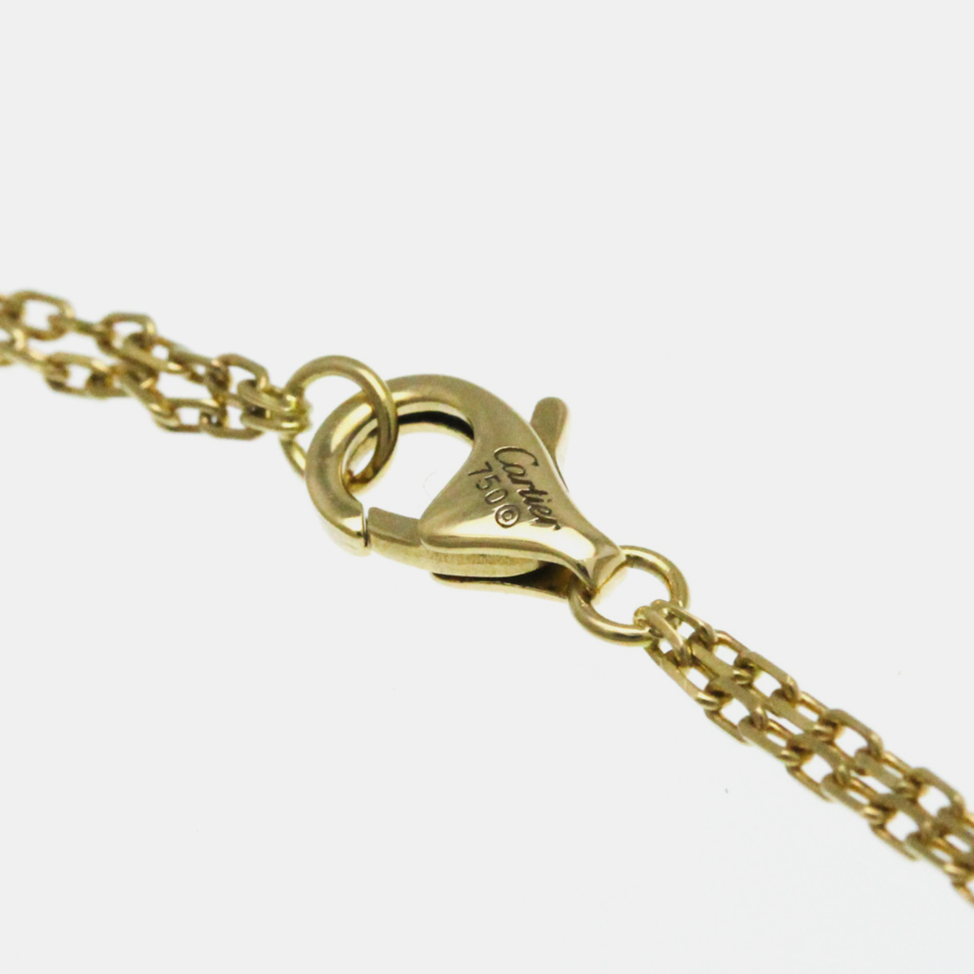 Cartier 18K Yellow Gold 2 Diamond LOVE Necklace