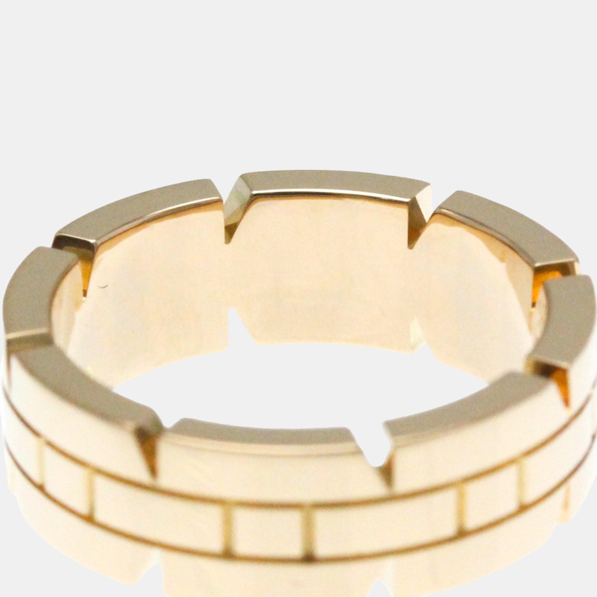 Cartier 18K Rose Gold Tank Francaise Band Ring EU 50