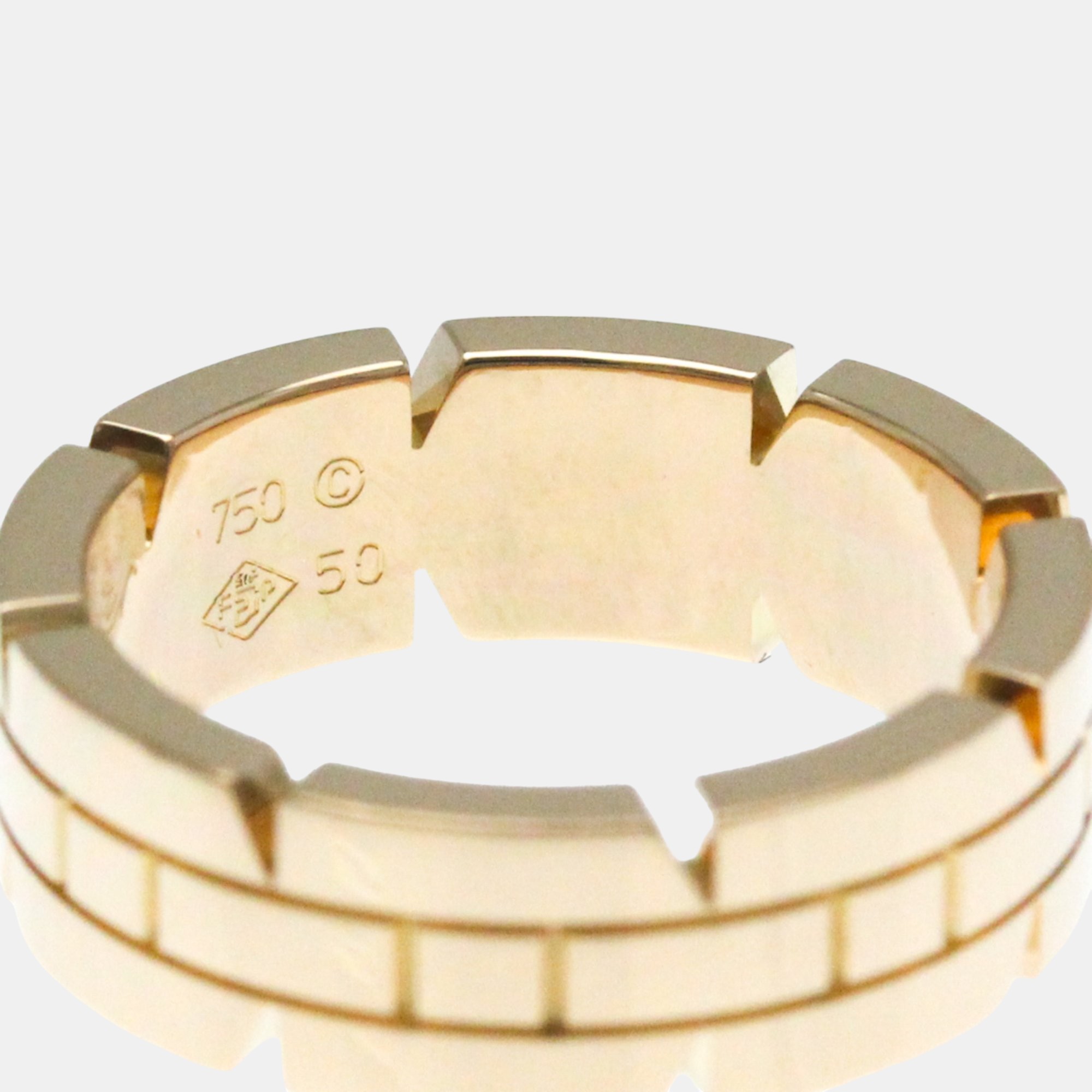 Cartier 18K Rose Gold Tank Francaise Band Ring EU 50