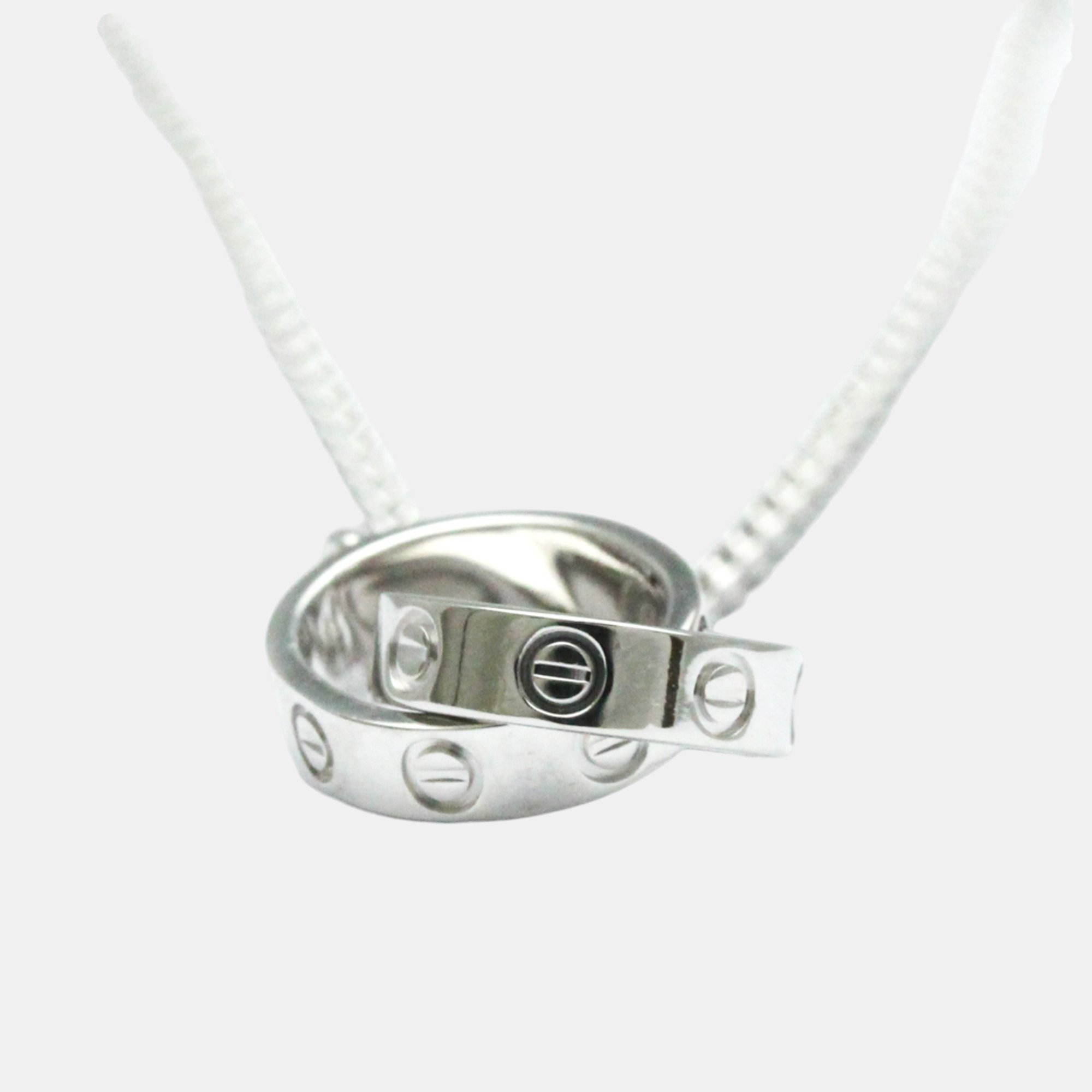 Cartier 18K White Gold Love Pendant Necklace