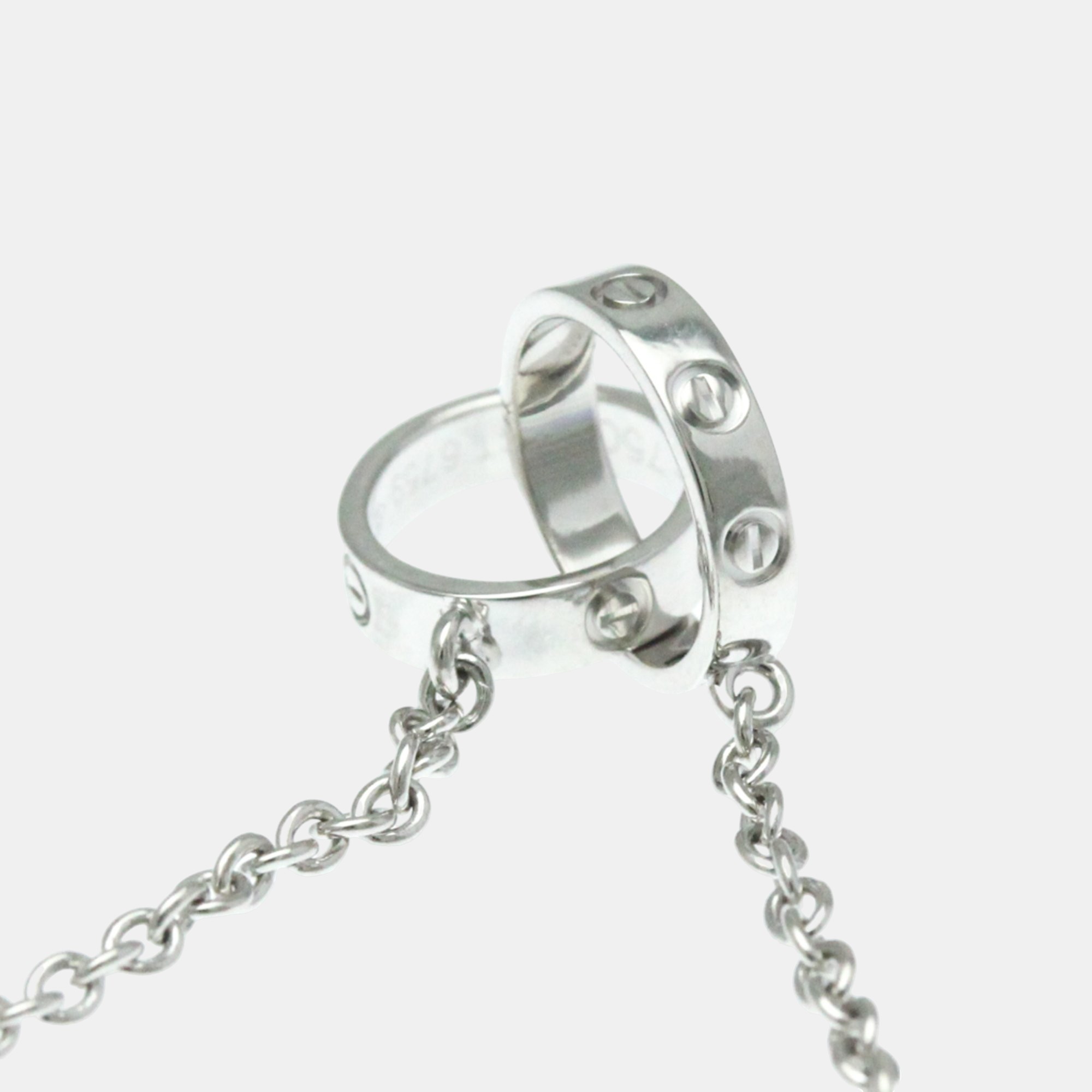 Cartier 18K White Gold Love Pendant Necklace