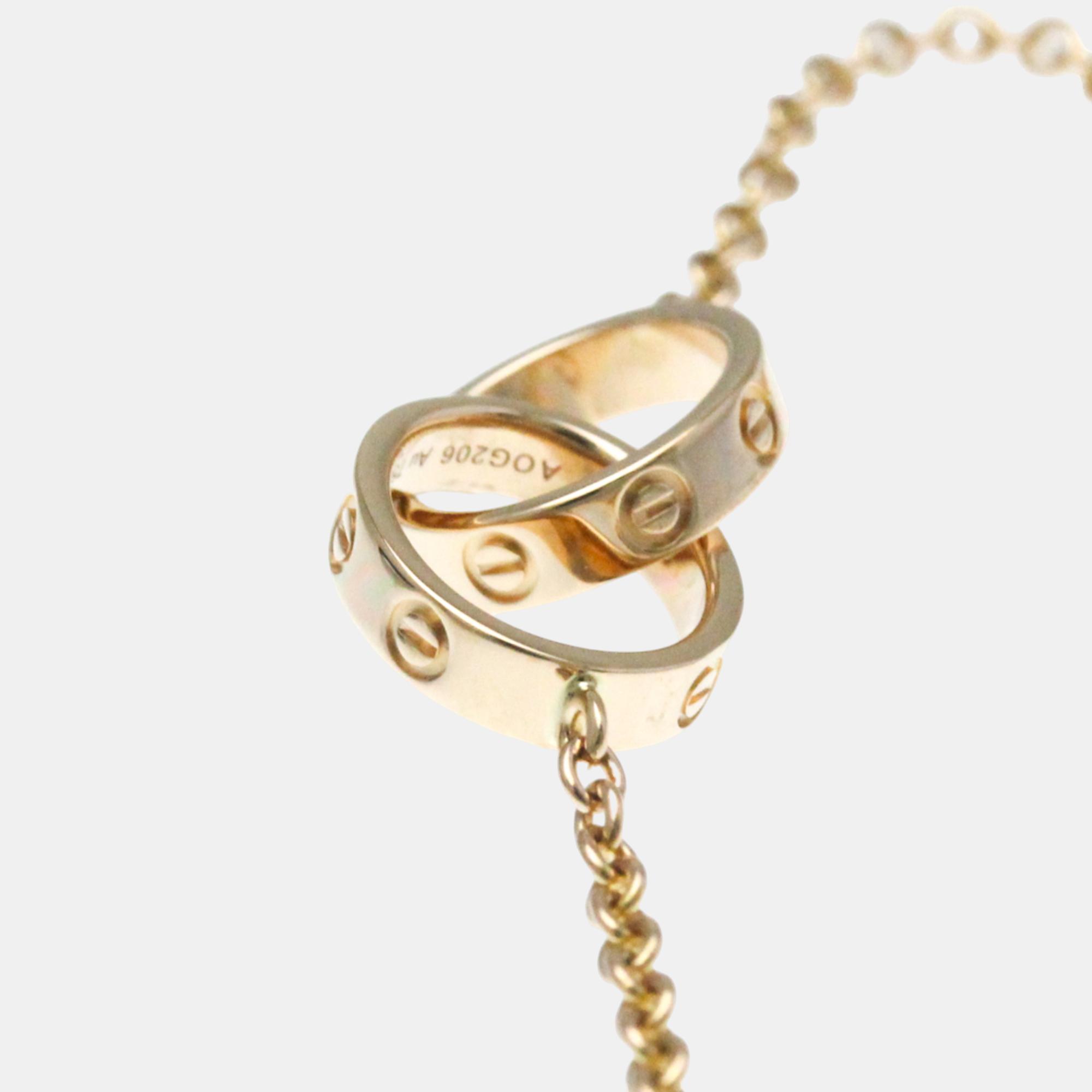 Cartier 18K Rose Gold Love Chain Bracelet