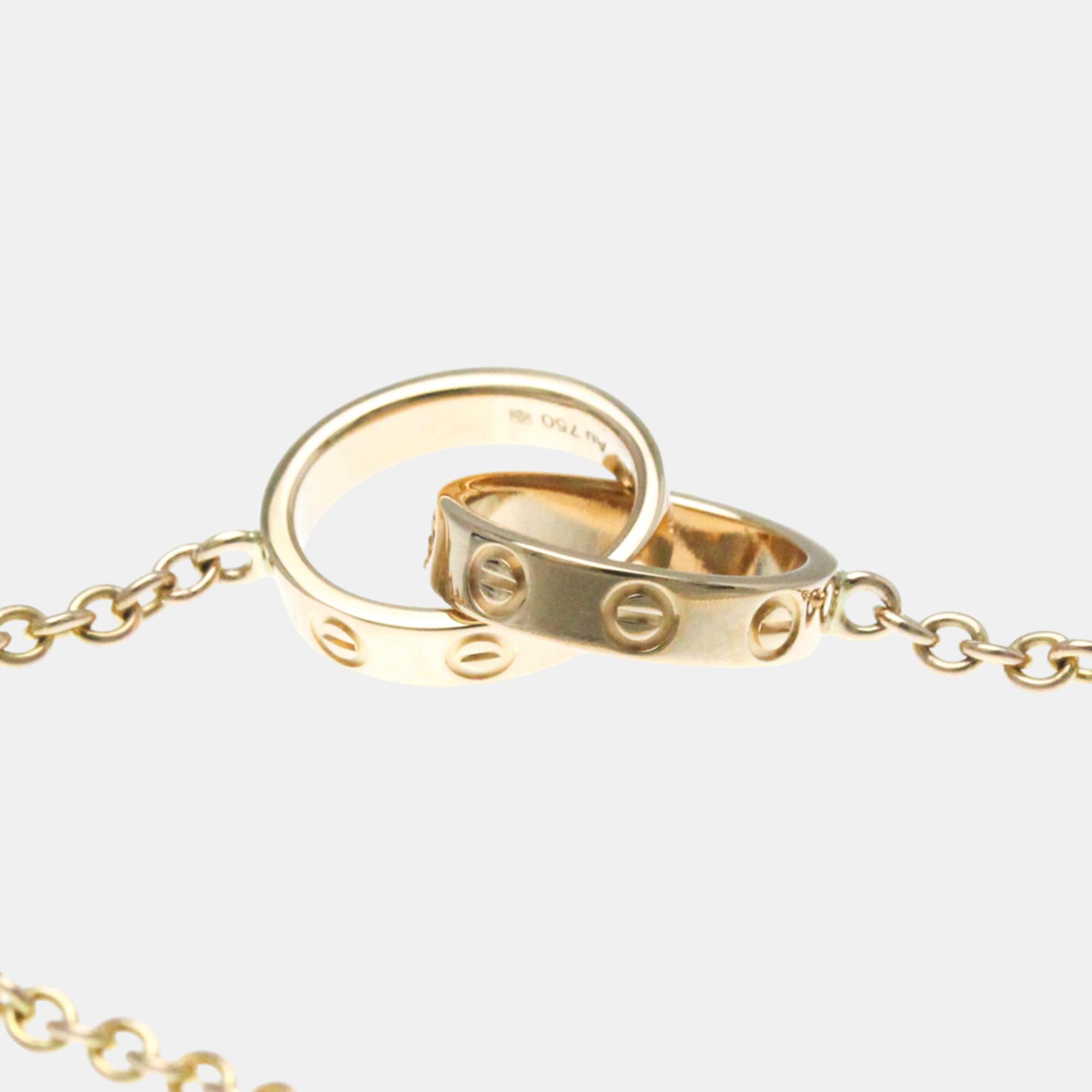 Cartier 18K Rose Gold Love Chain Bracelet