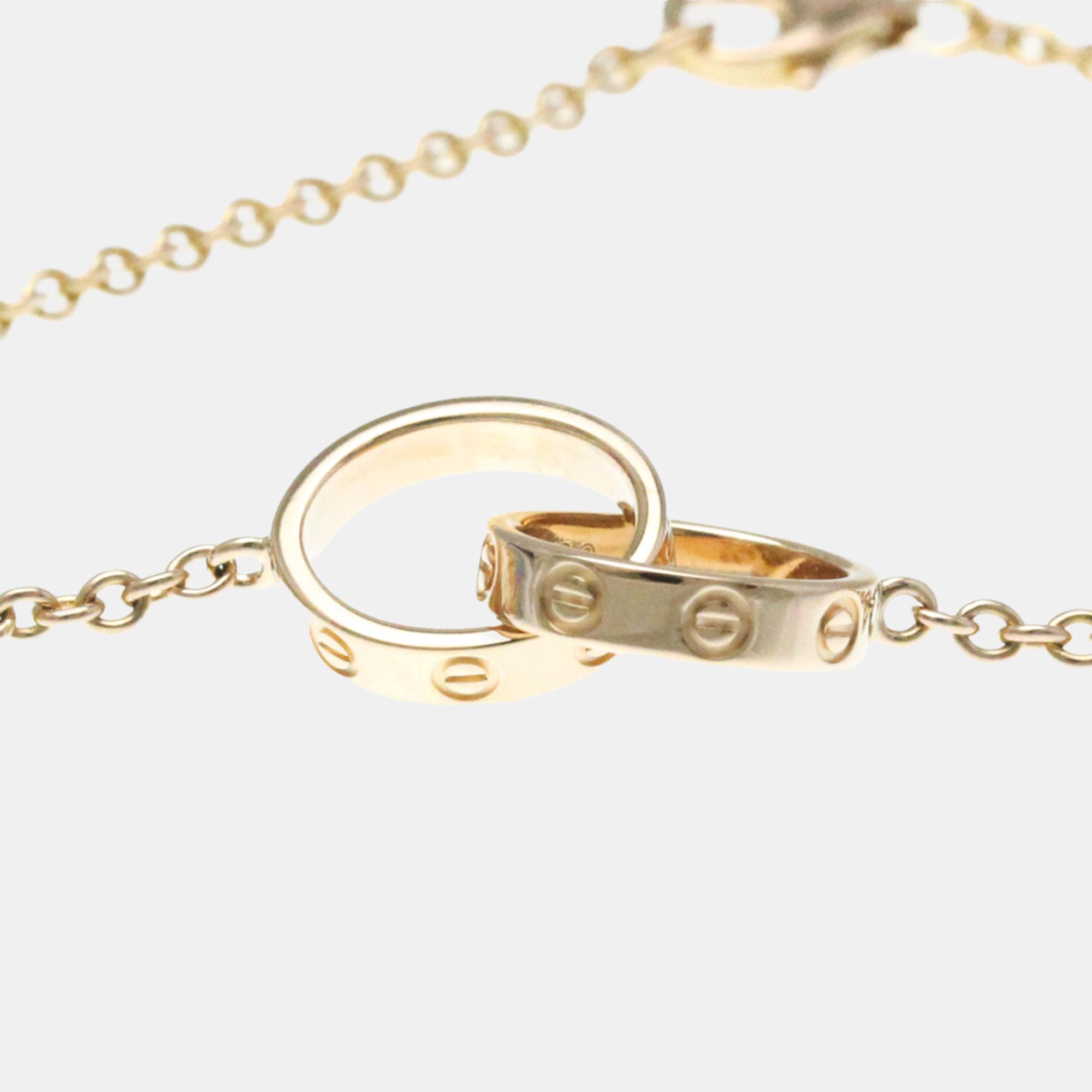 Cartier 18K Rose Gold Love Chain Bracelet