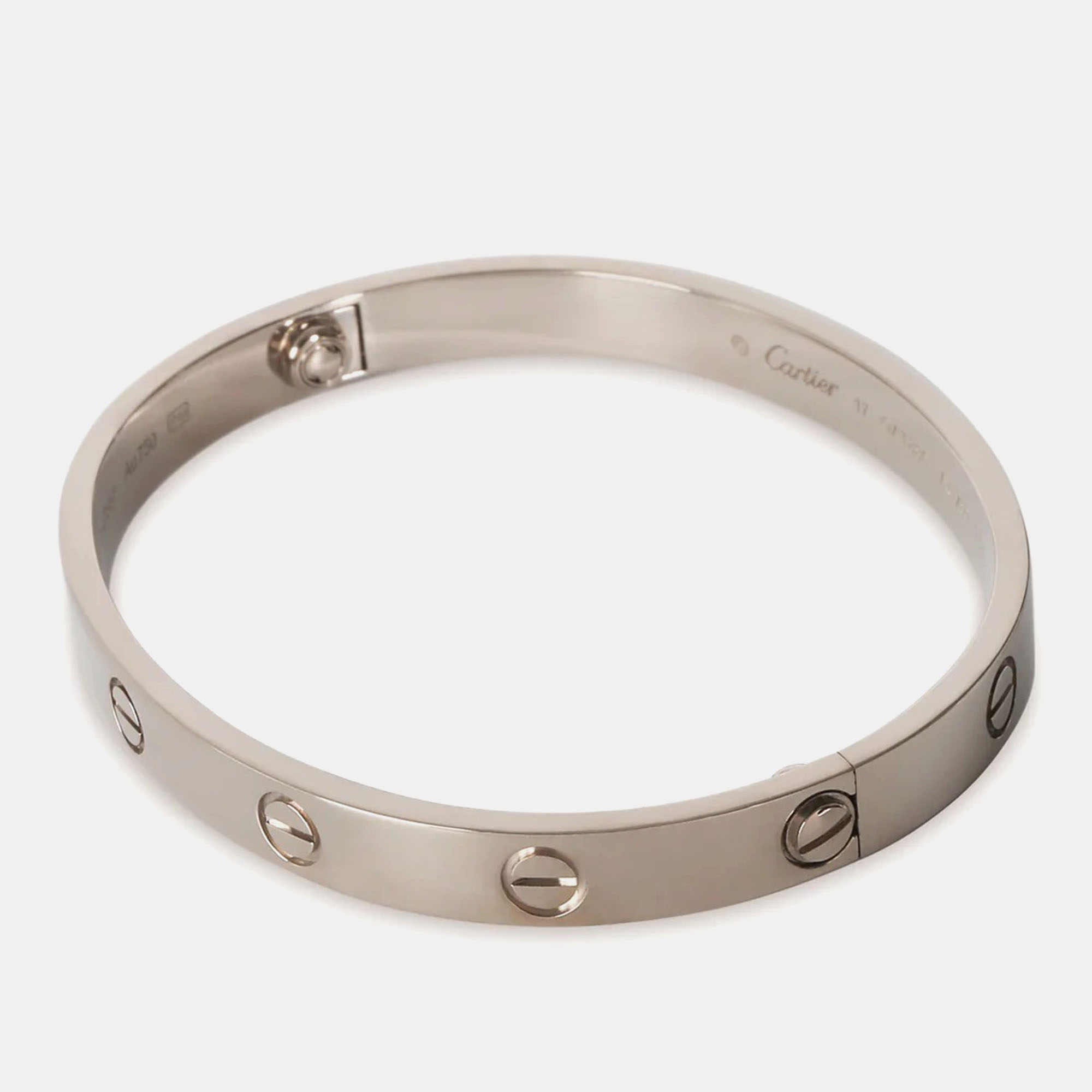 Cartier White Gold Love Bracelet