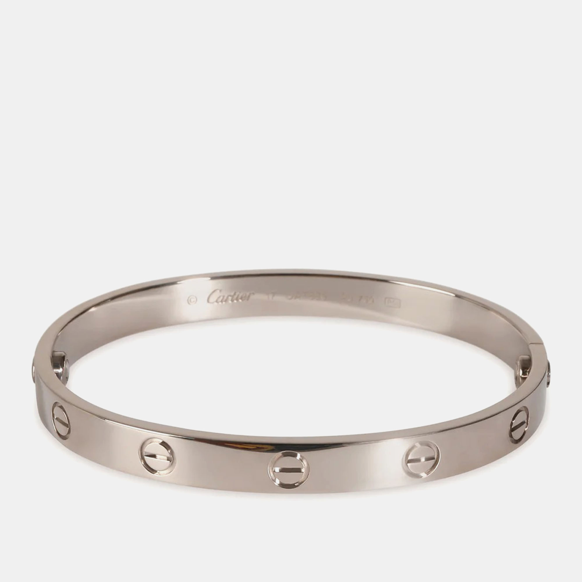 Cartier White Gold Love Bracelet