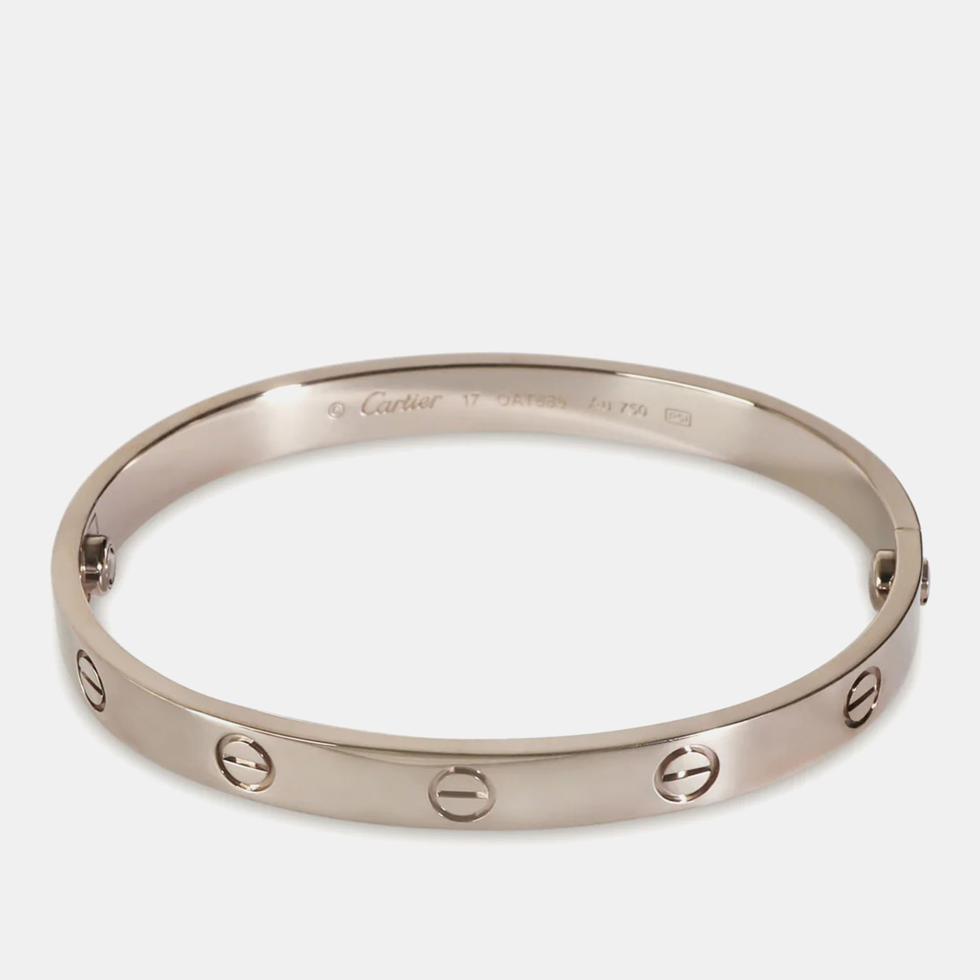 Cartier White Gold Love Bracelet