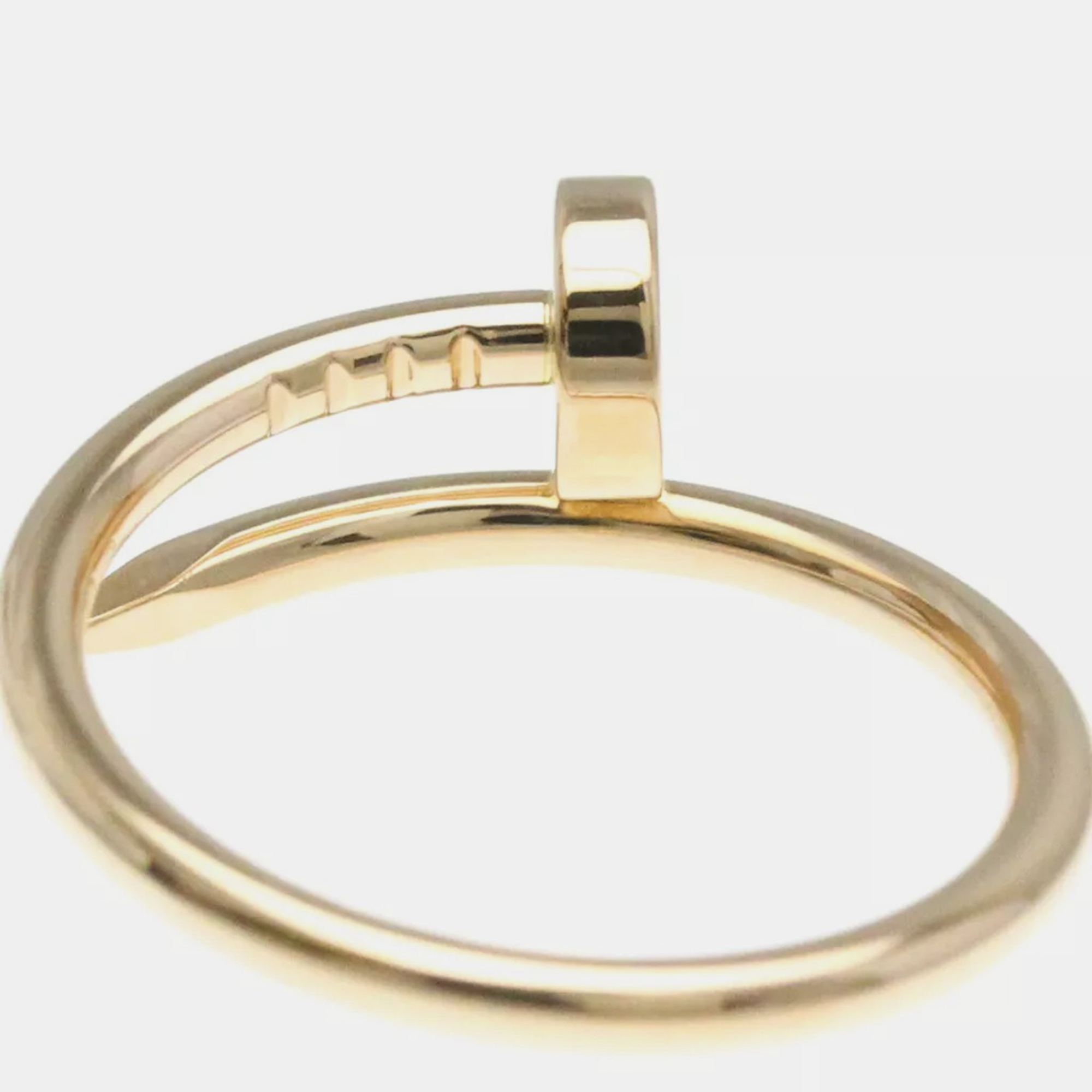 Cartier Juste Un Clou Pink Gold 18K No Stone Band Ring Pink EU 50