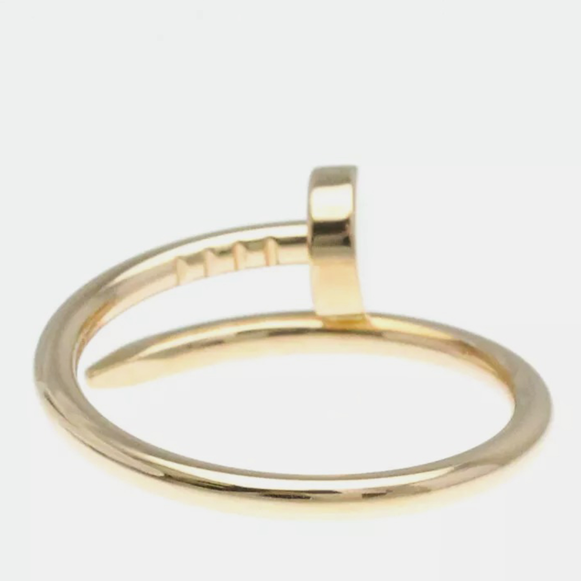 Cartier Juste Un Clou Pink Gold 18K No Stone Band Ring Pink EU 50