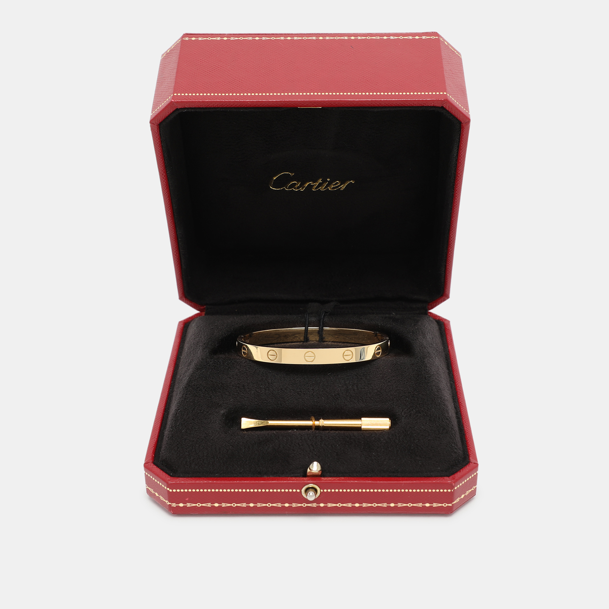 Cartier Love 18K Yellow Gold Bracelet 17