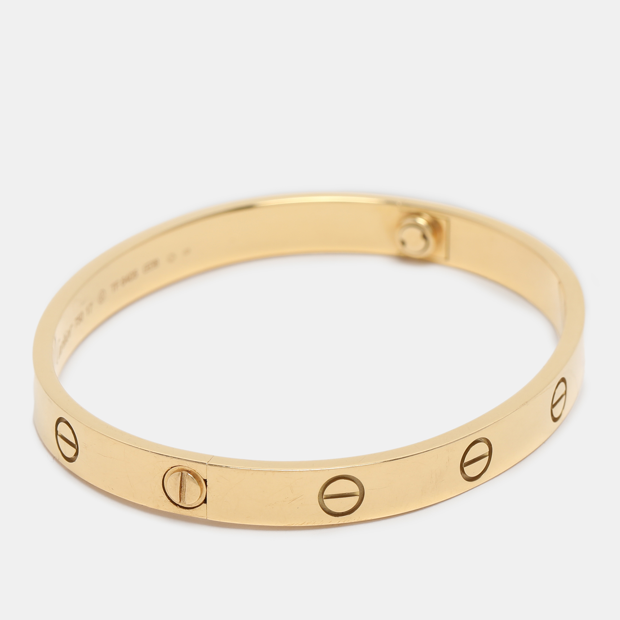 Cartier Love 18K Yellow Gold Bracelet 17